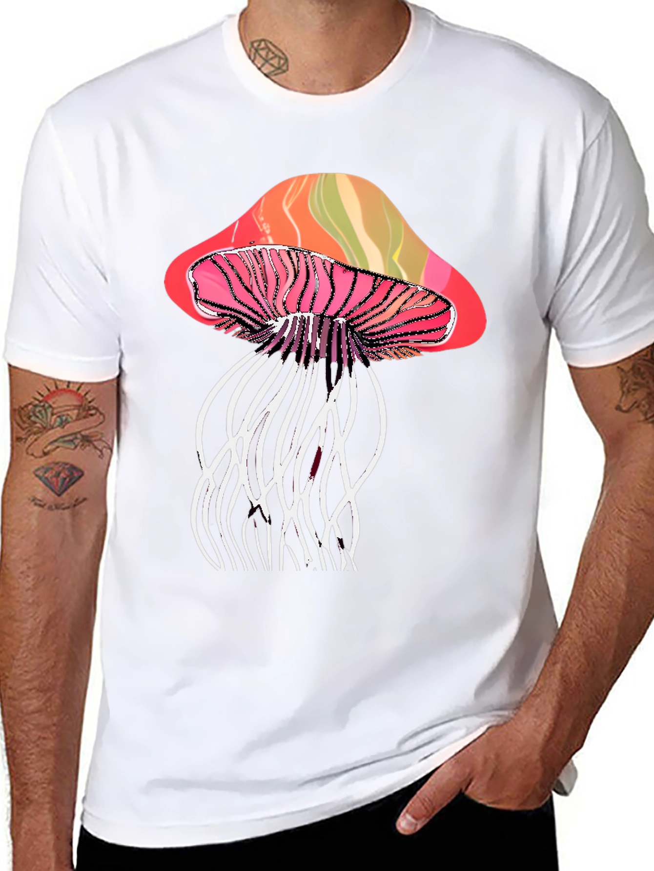 Psychedelic Mushroom Graphic T-Shirt
