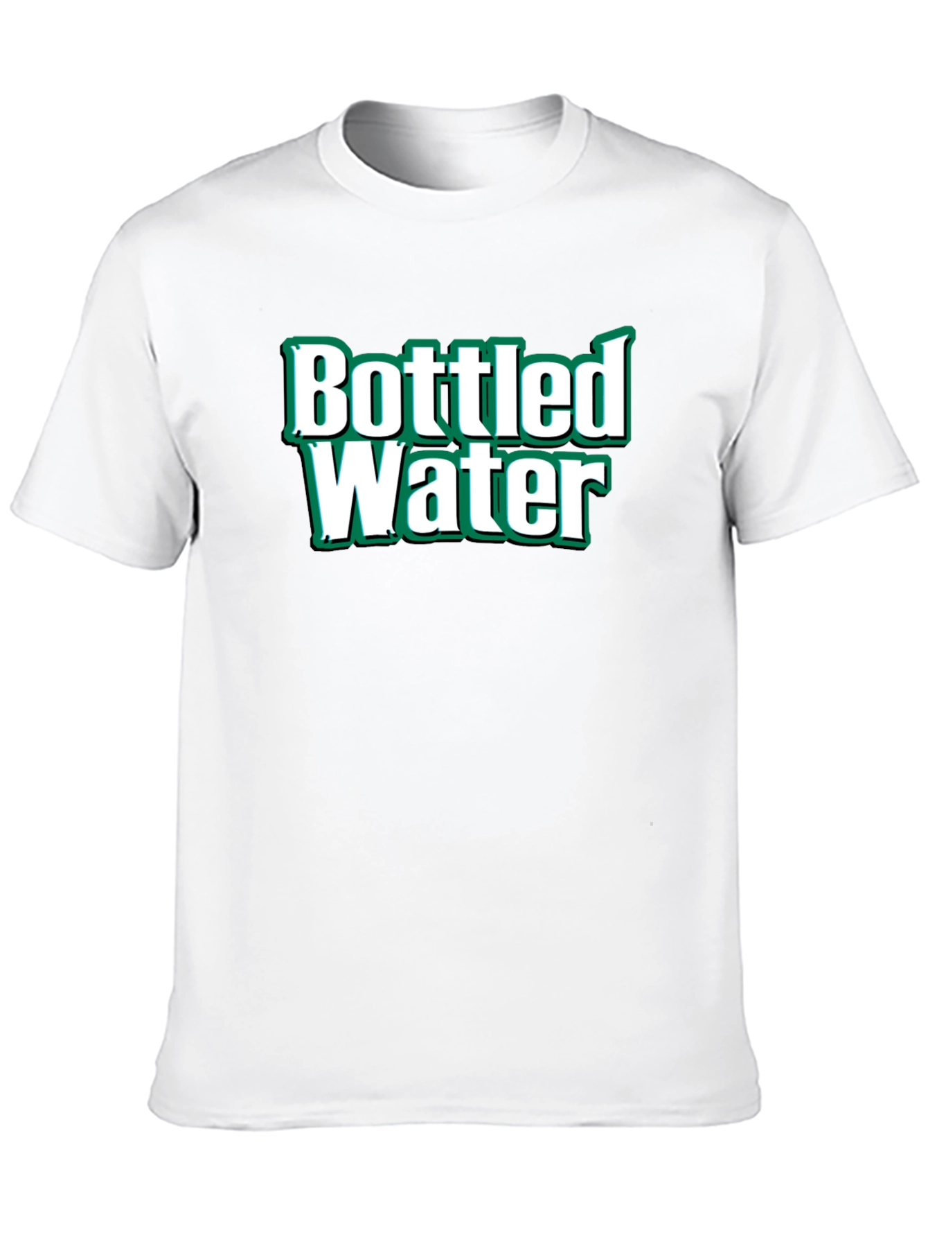 Bottled Water Graphic T-Shirt - Black Cotton Tee