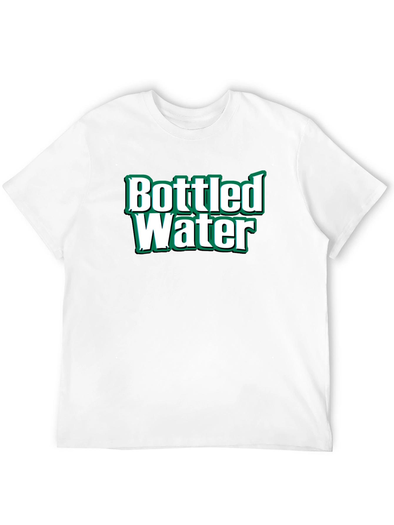 Bottled Water Graphic T-Shirt - Black Cotton Tee