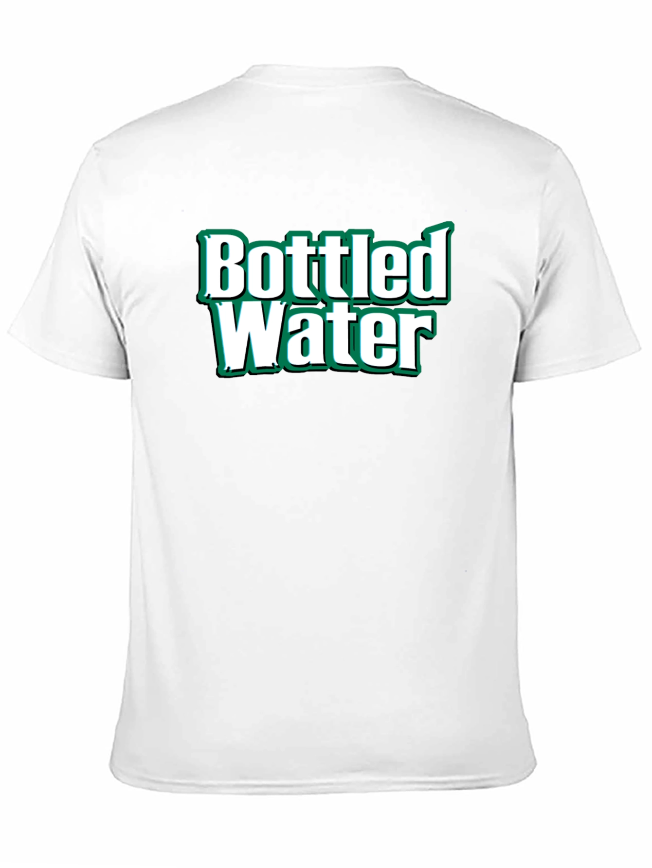 Bottled Water Graphic T-Shirt - Black Cotton Tee