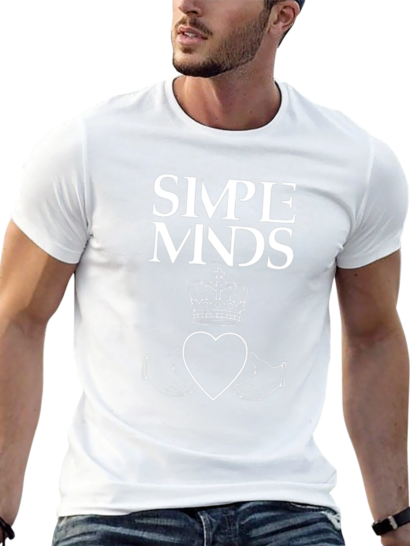 Simple Minds Band Graphic Black T-Shirt