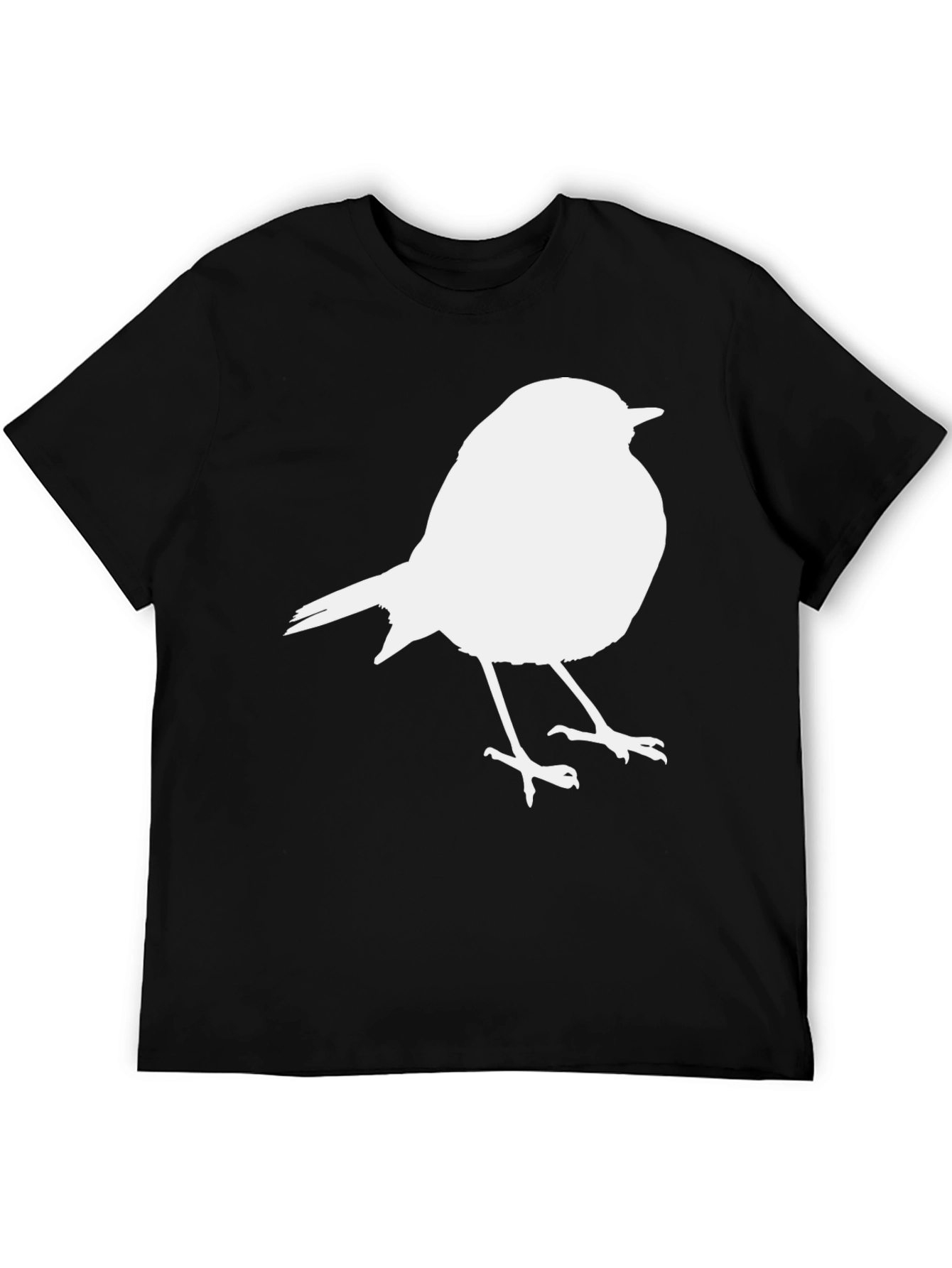 Bird Graphic Print Crew Neck T-Shirt