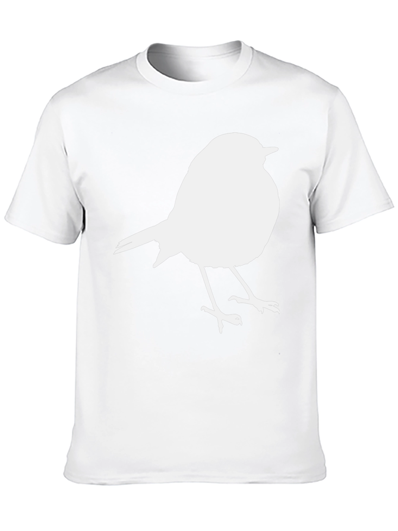 Bird Graphic Print Crew Neck T-Shirt