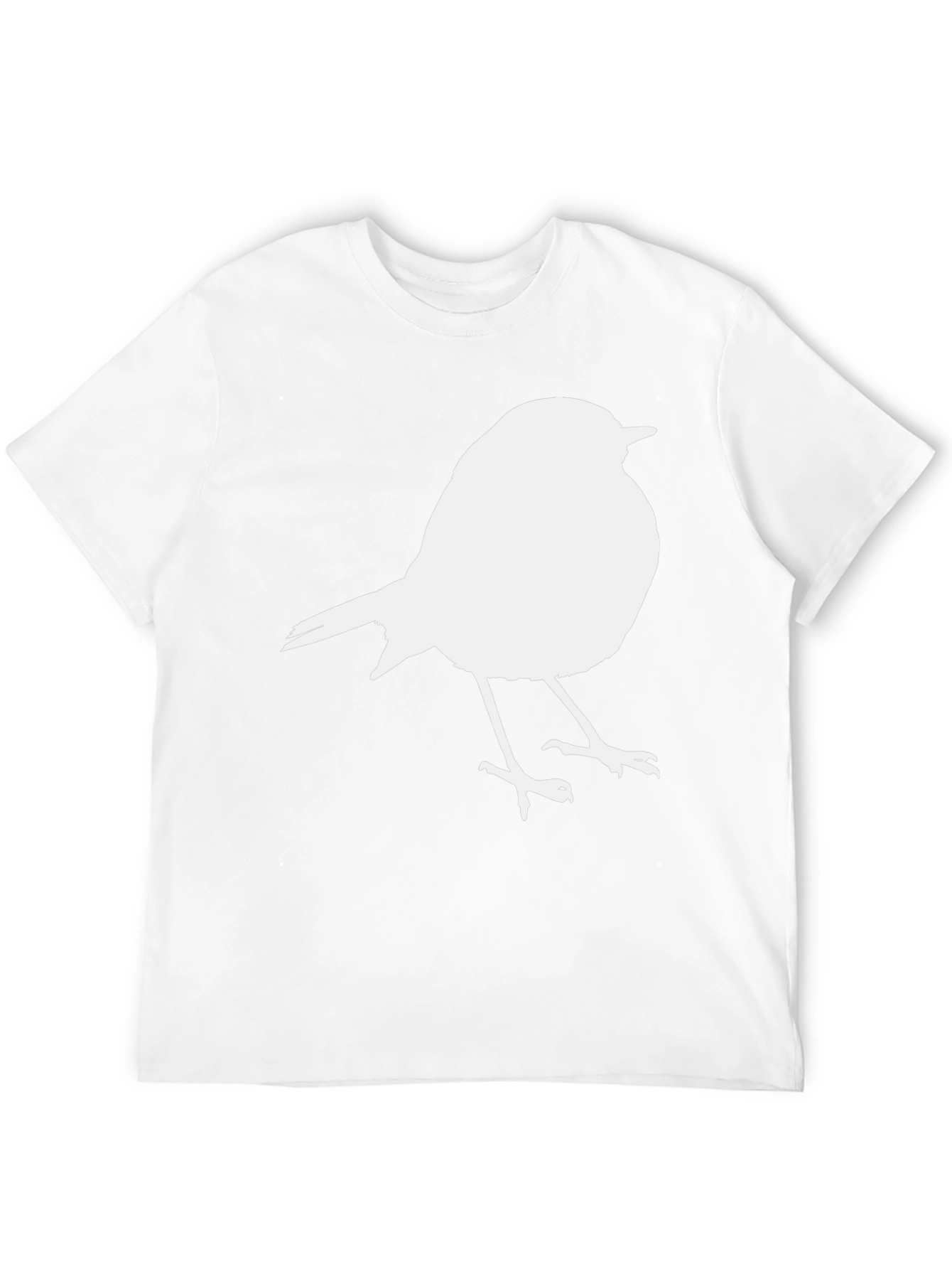 Bird Graphic Print Crew Neck T-Shirt