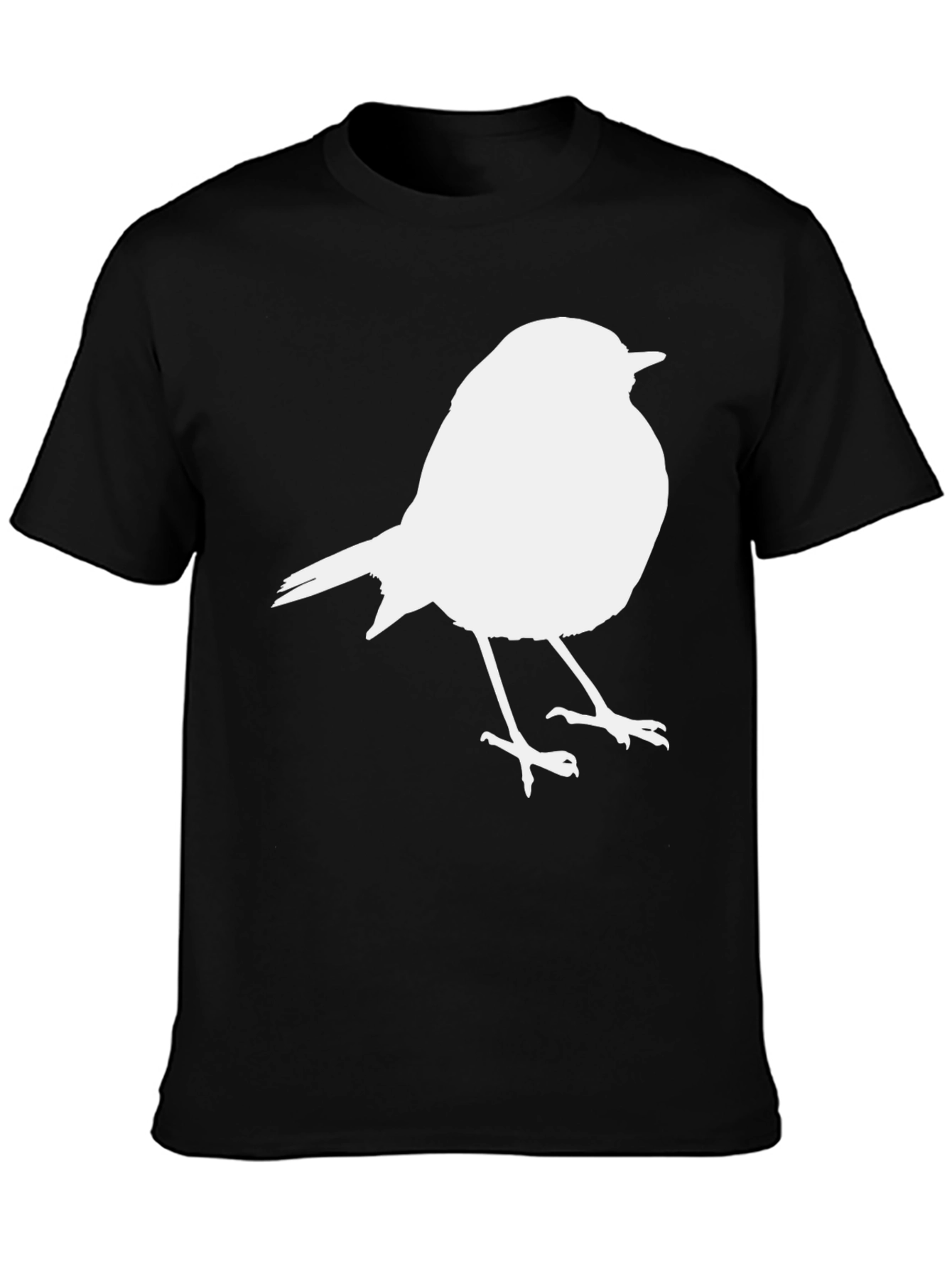 Bird Graphic Print Crew Neck T-Shirt