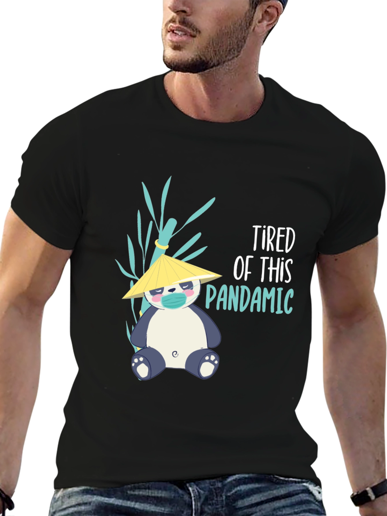Tired Pandemic Panda T-Shirt