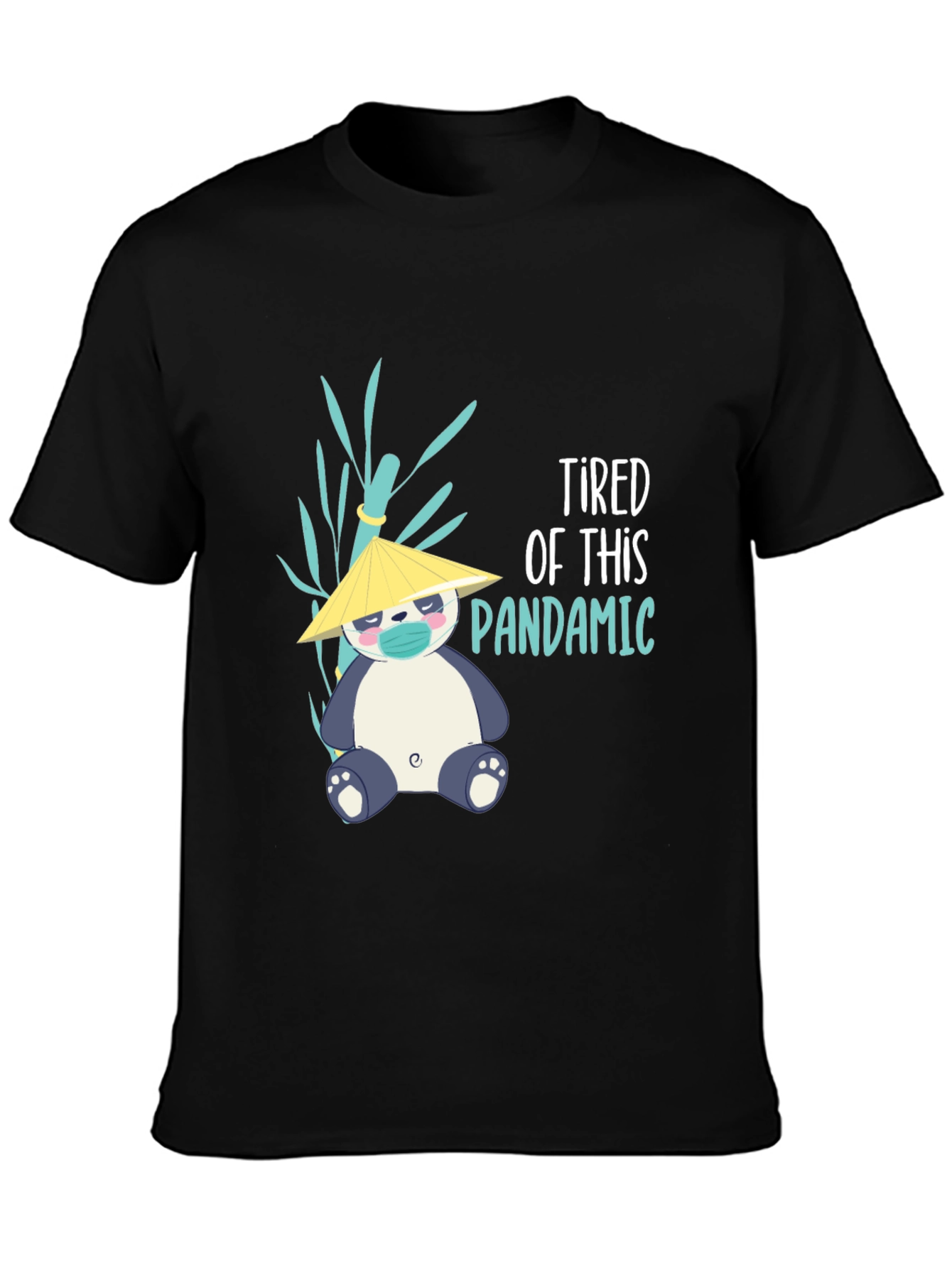 Tired Pandemic Panda T-Shirt