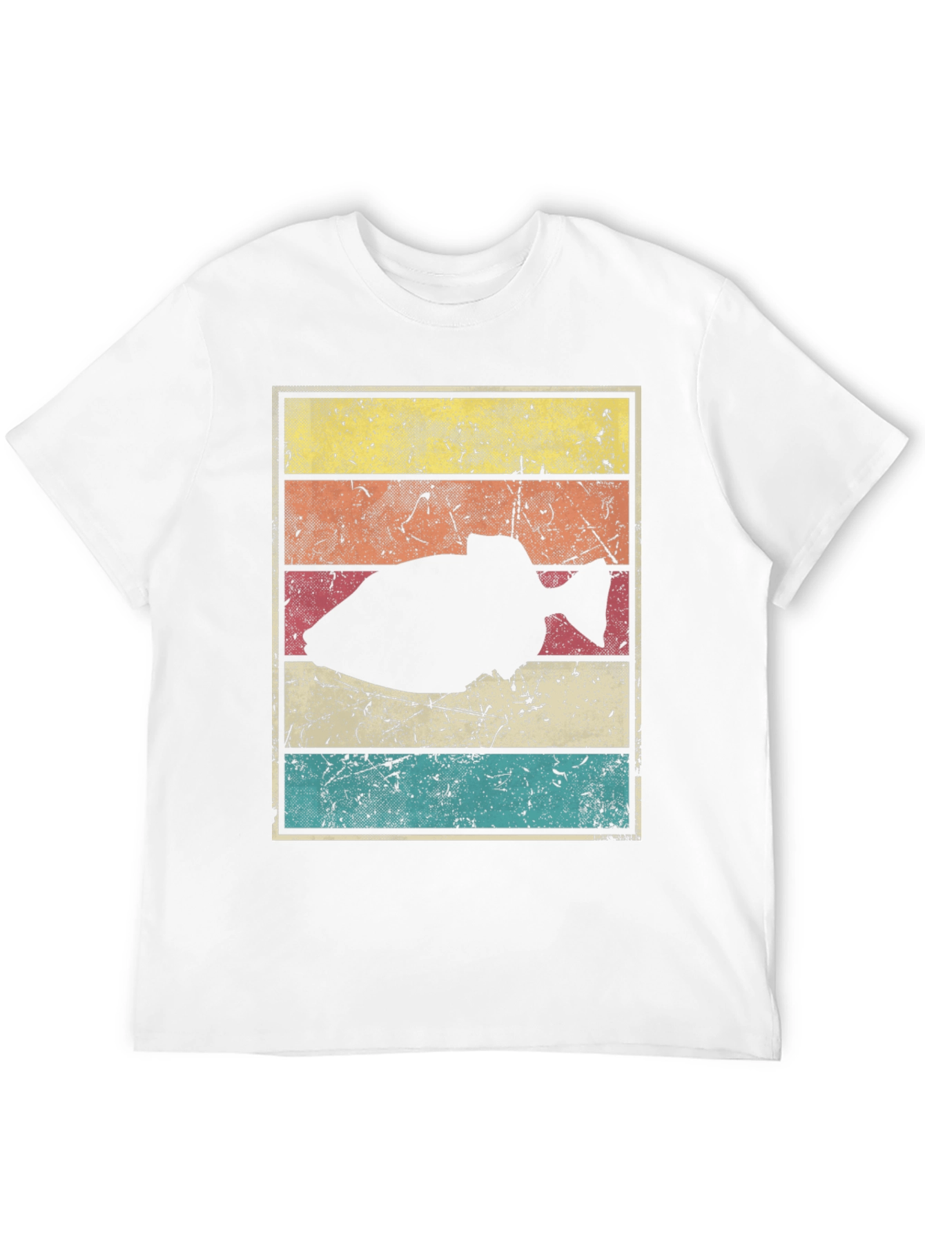 Retro Triggerfish Graphic Tee - Black