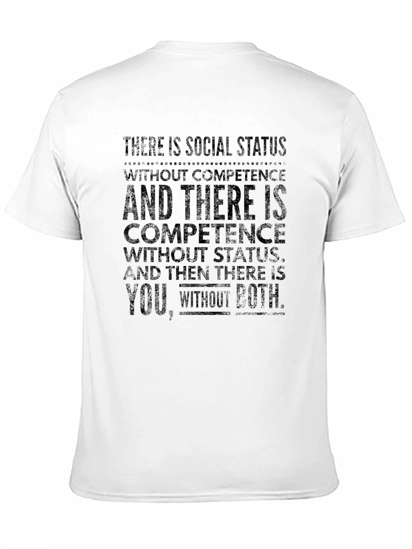 Social Status Competence Graphic Tee - Black