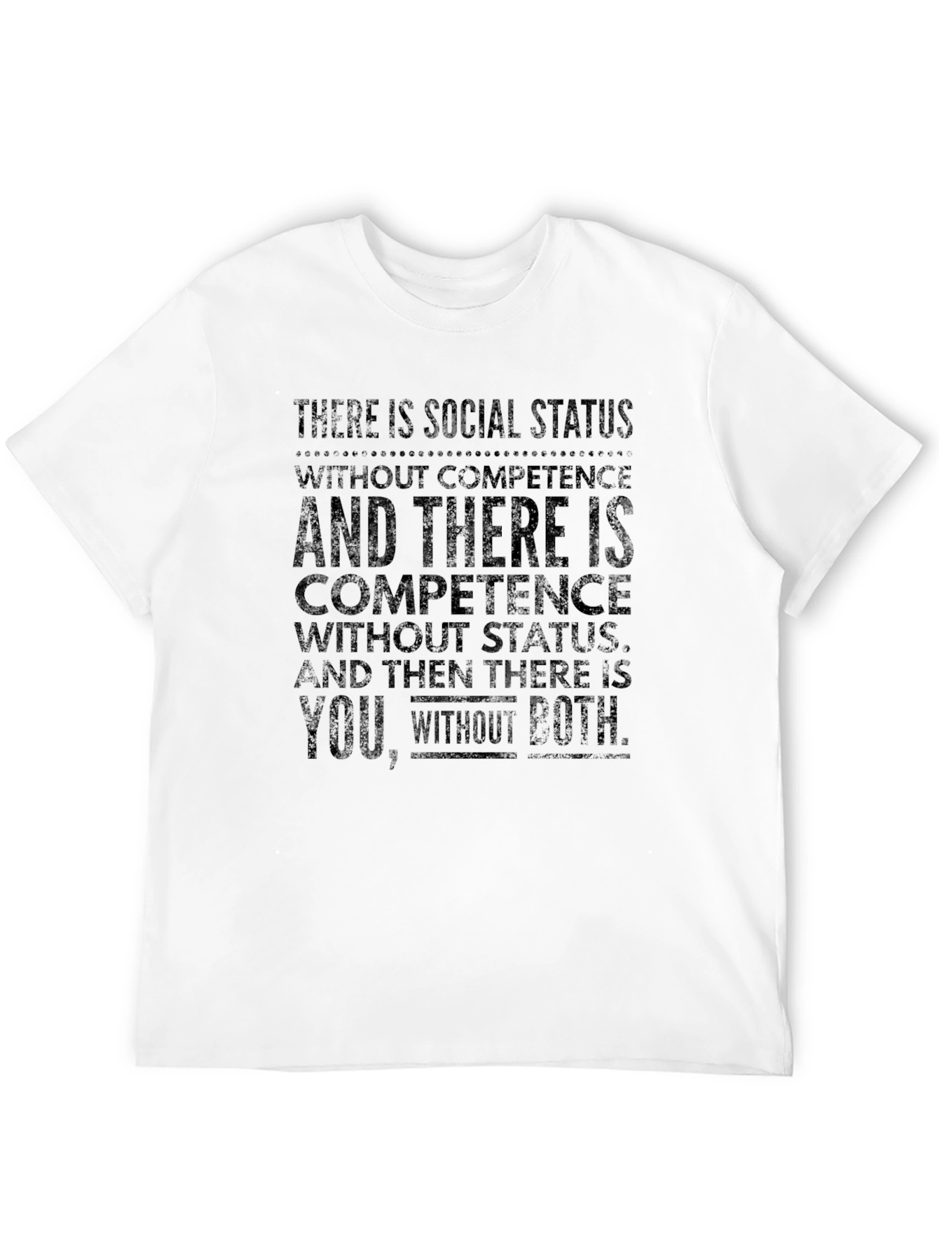 Social Status Competence Graphic Tee - Black