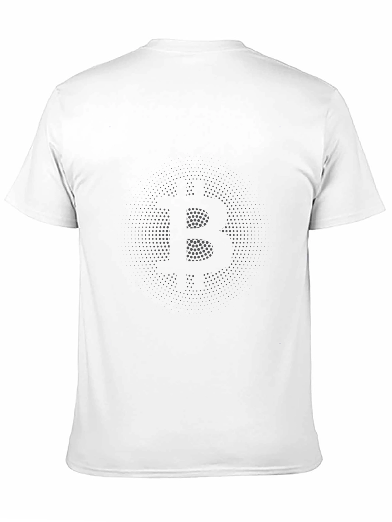 Bitcoin Dot Matrix Graphic Black T-Shirt