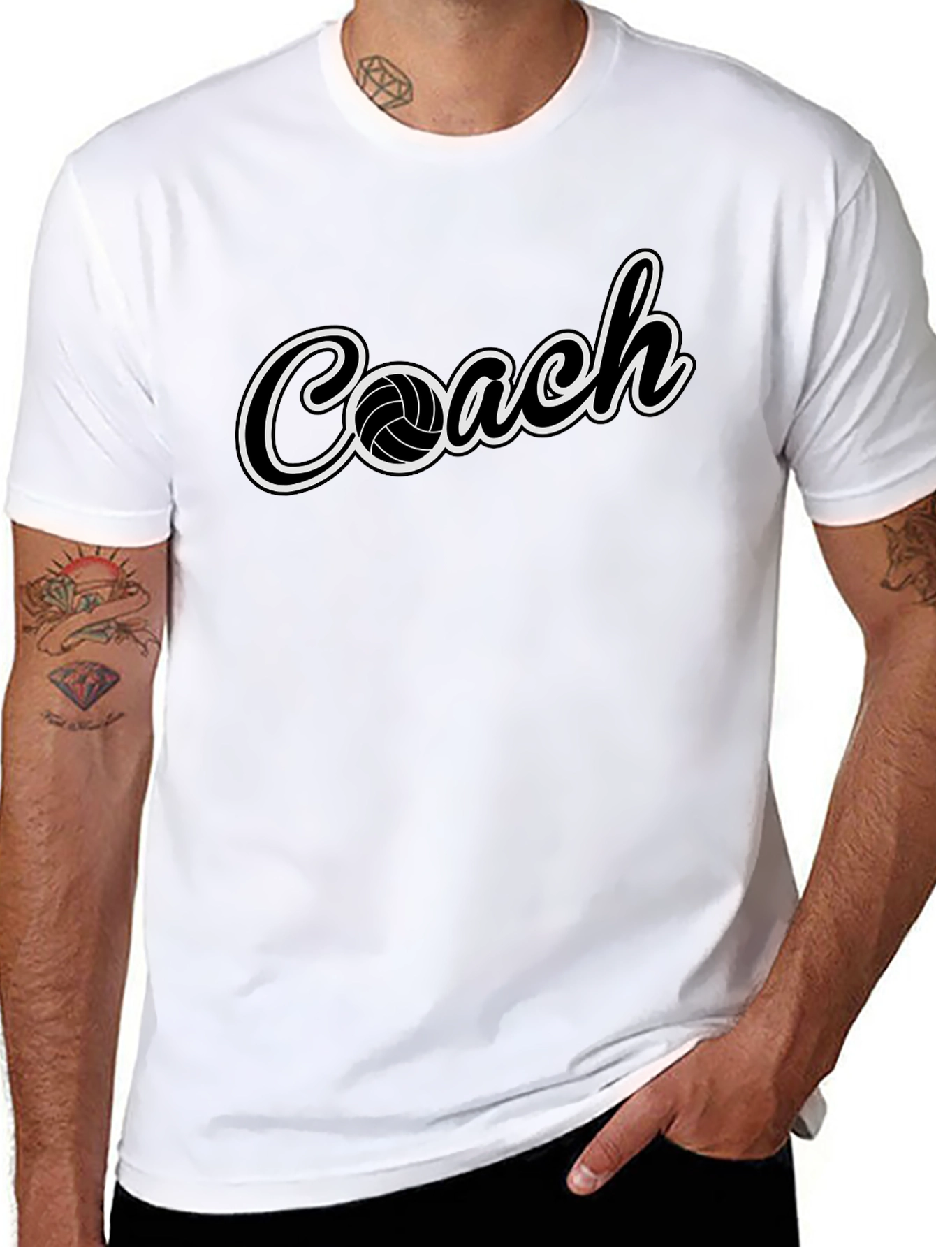 Volleyball Coach T-Shirt - Sporty Graphic Tee