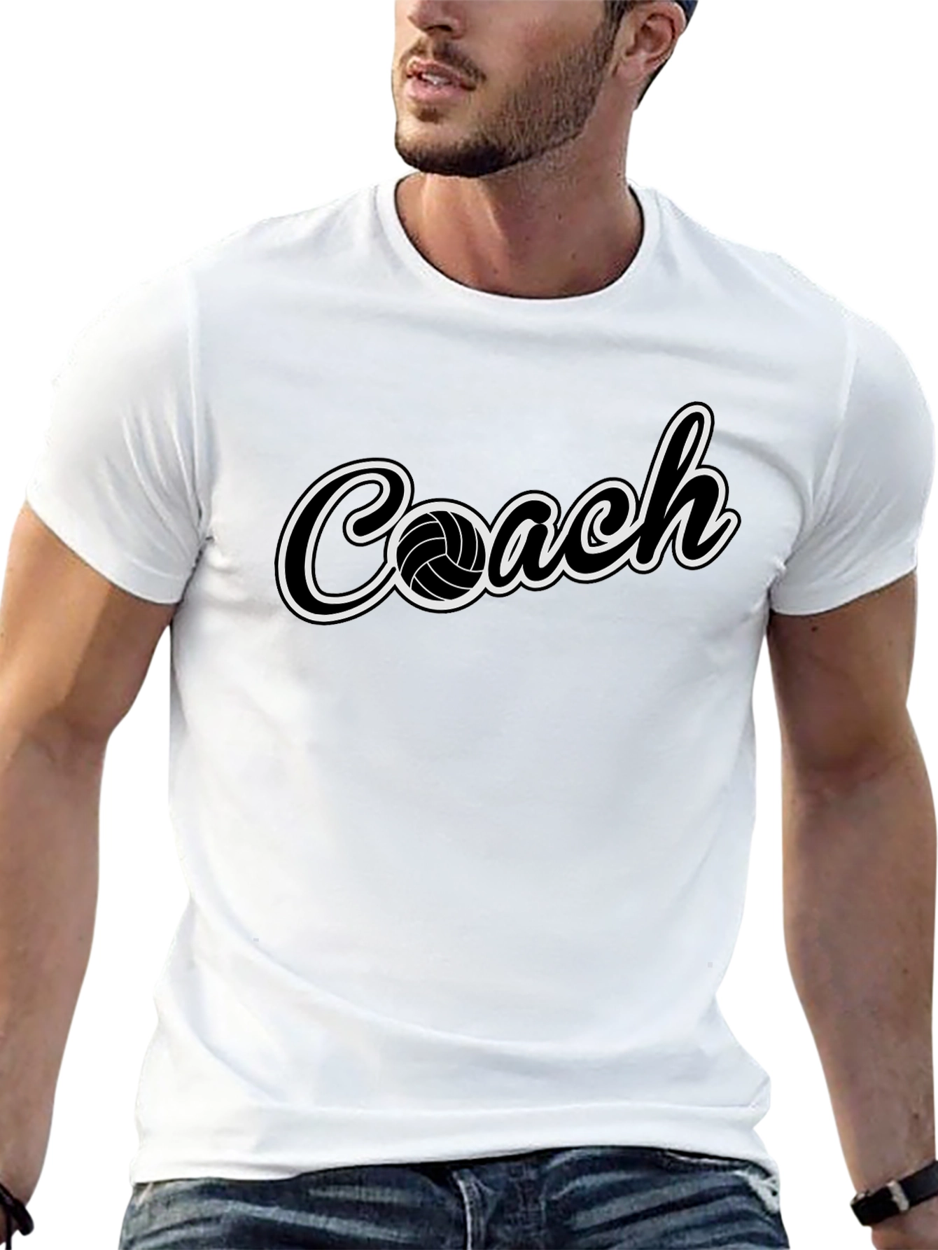 Volleyball Coach T-Shirt - Sporty Graphic Tee