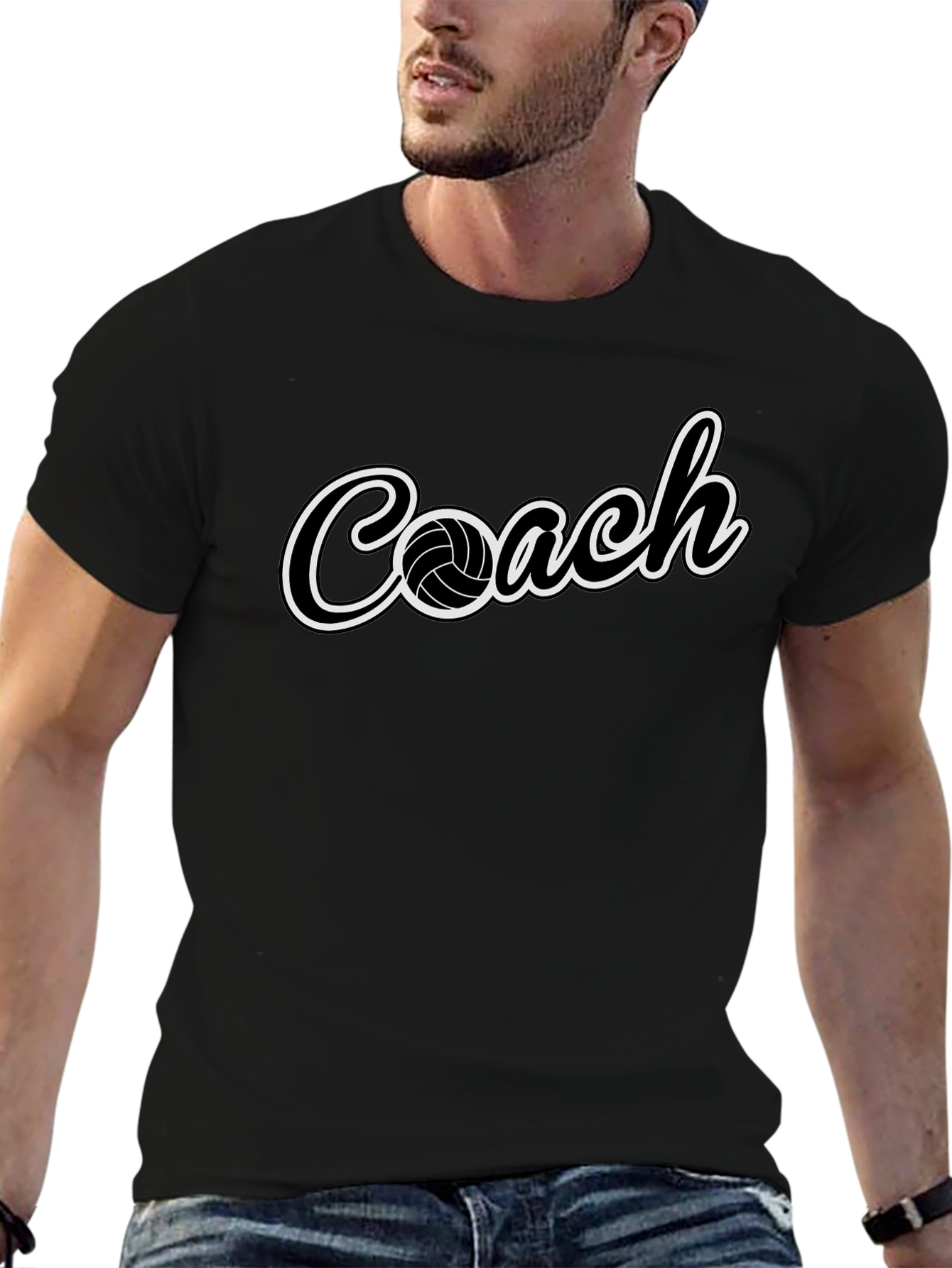 Volleyball Coach T-Shirt - Sporty Graphic Tee