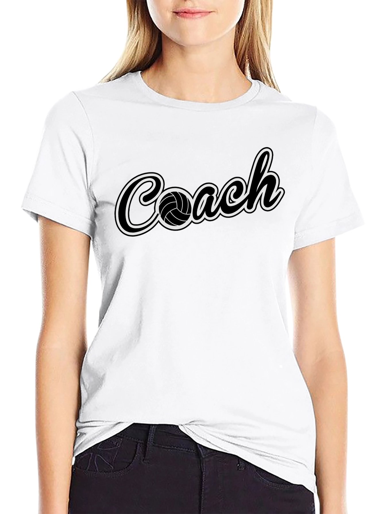 Volleyball Coach T-Shirt - Sporty Graphic Tee