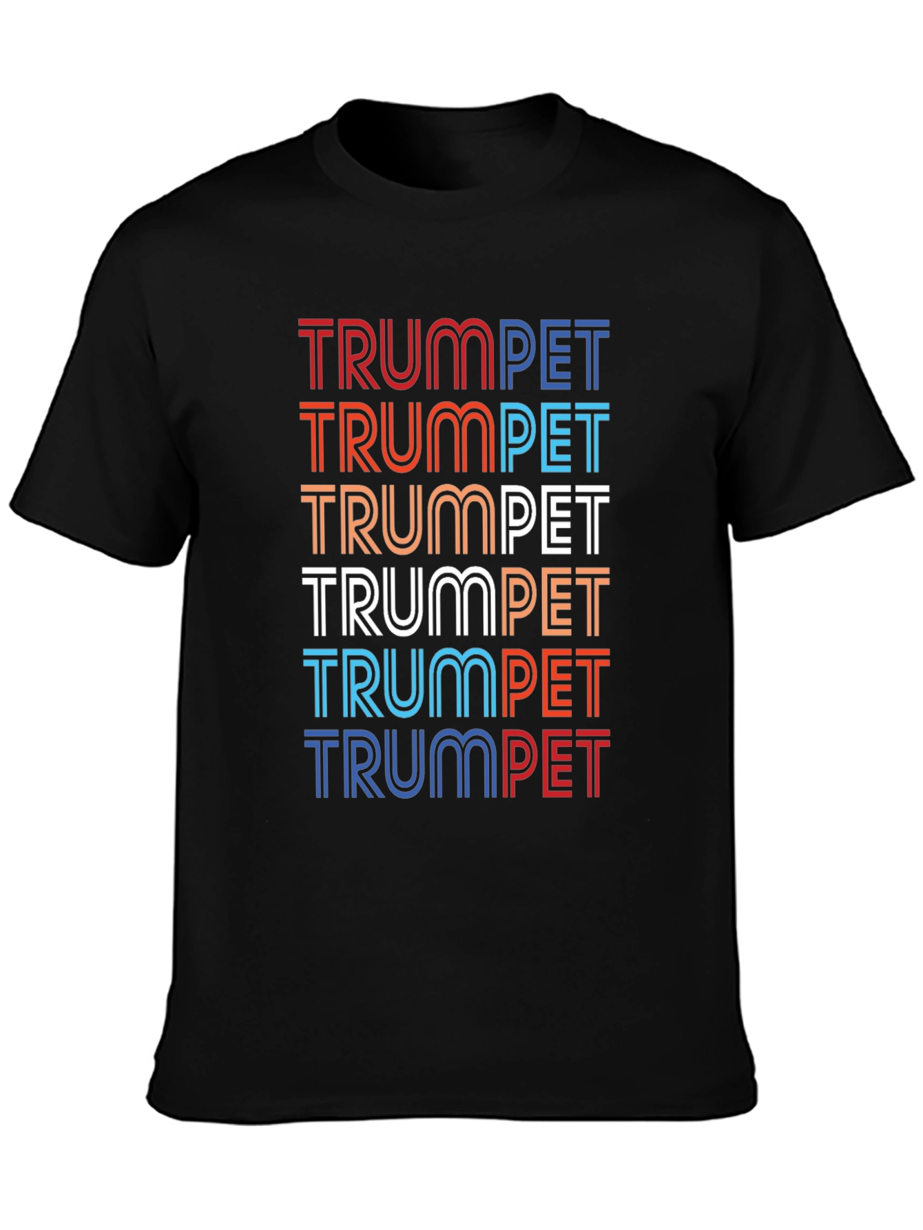 Retro Trumpet Graphic Tee - Musicians Black T-Shirt