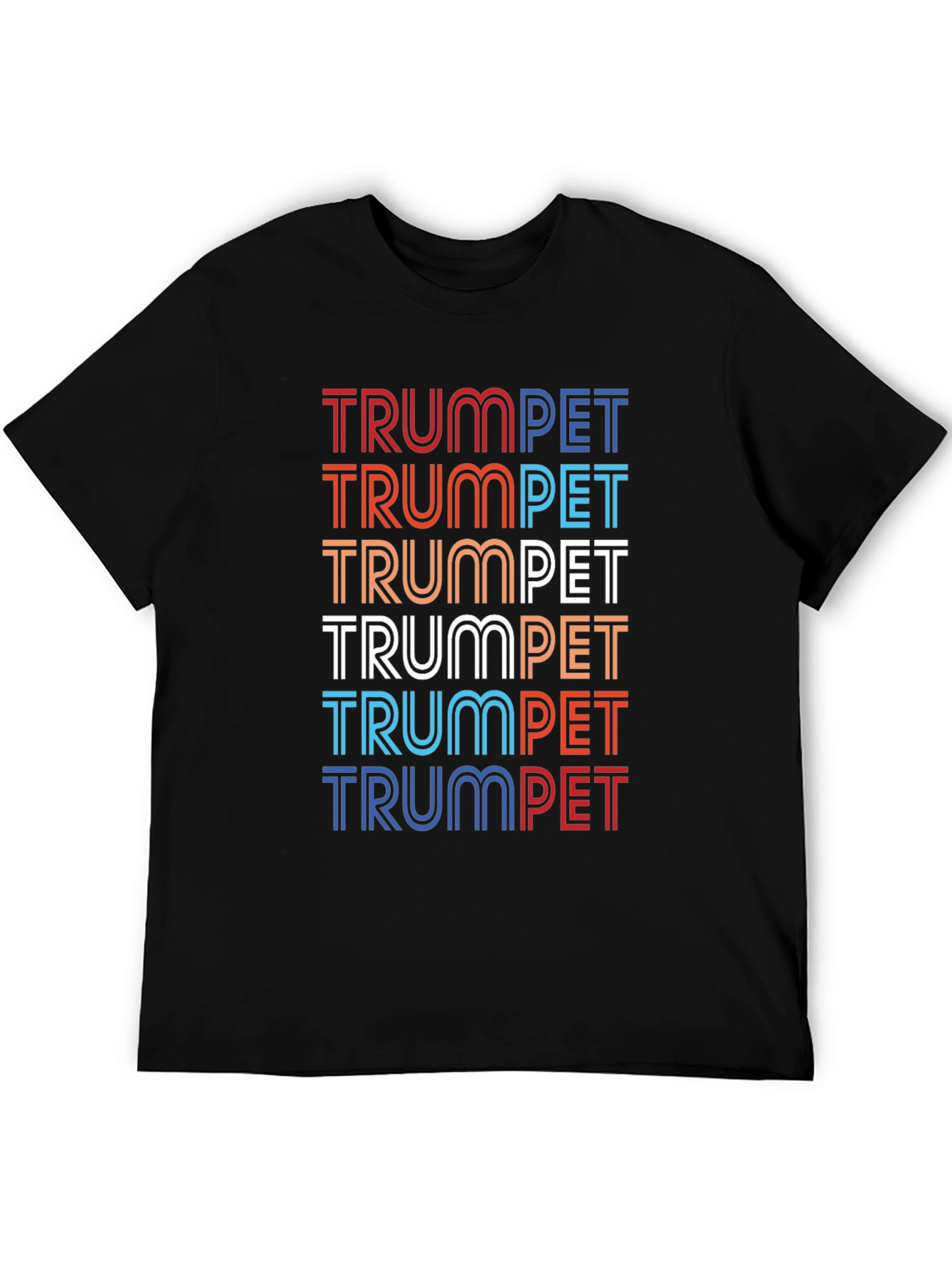 Retro Trumpet Graphic Tee - Musicians Black T-Shirt