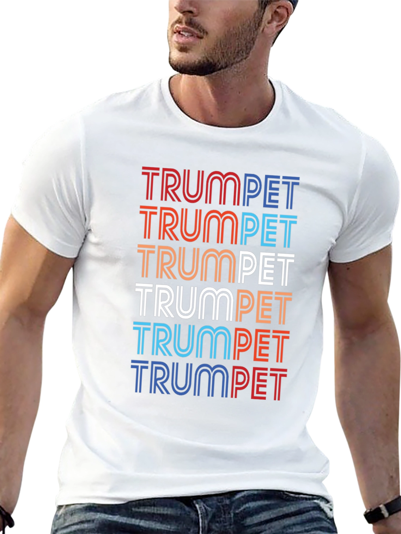 Retro Trumpet Graphic Tee - Musicians Black T-Shirt