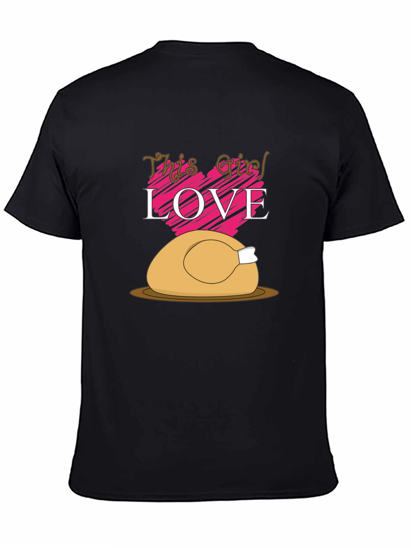 Thanksgiving Turkey Love Graphic T-Shirt
