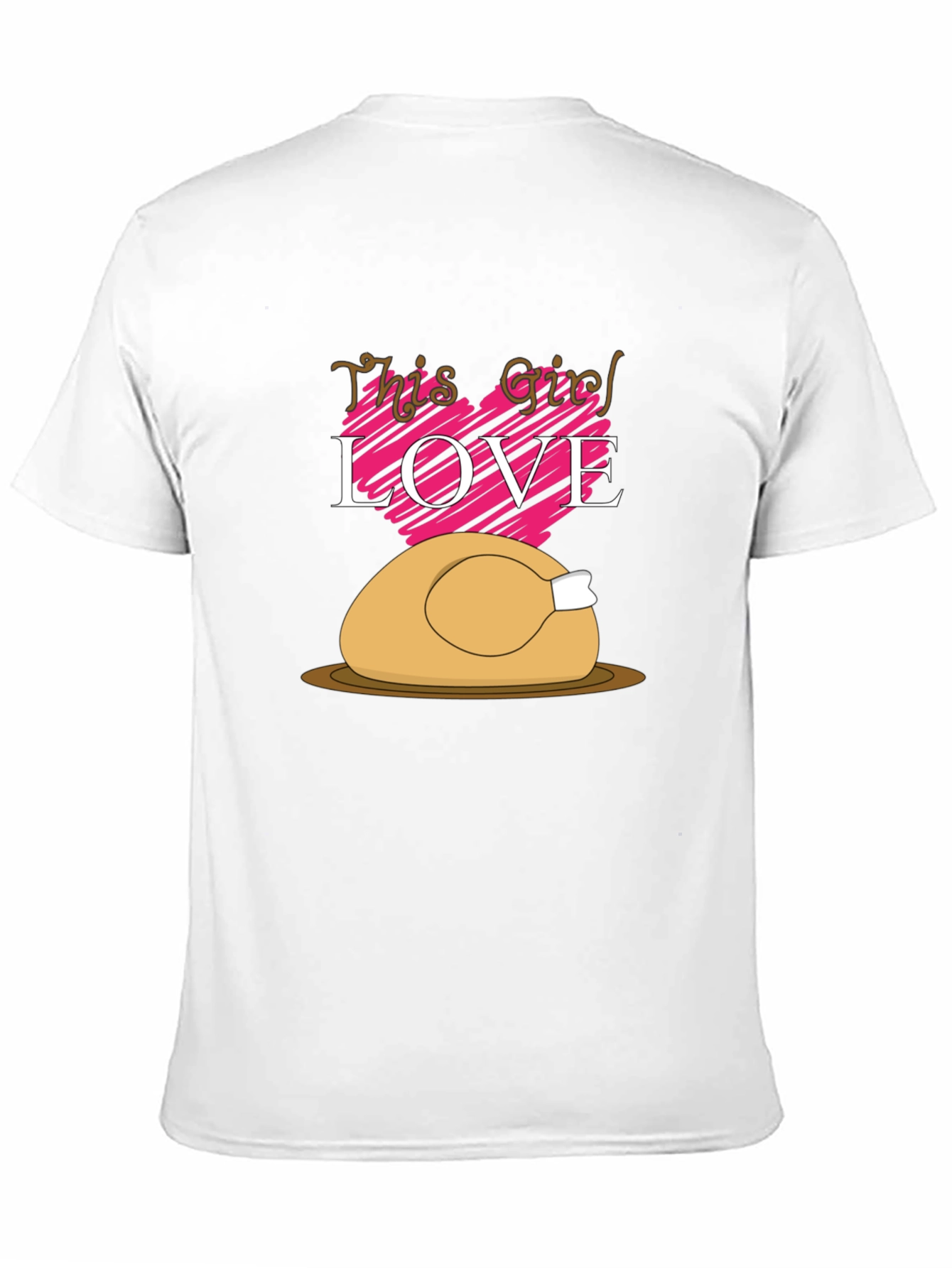 Thanksgiving Turkey Love Graphic T-Shirt