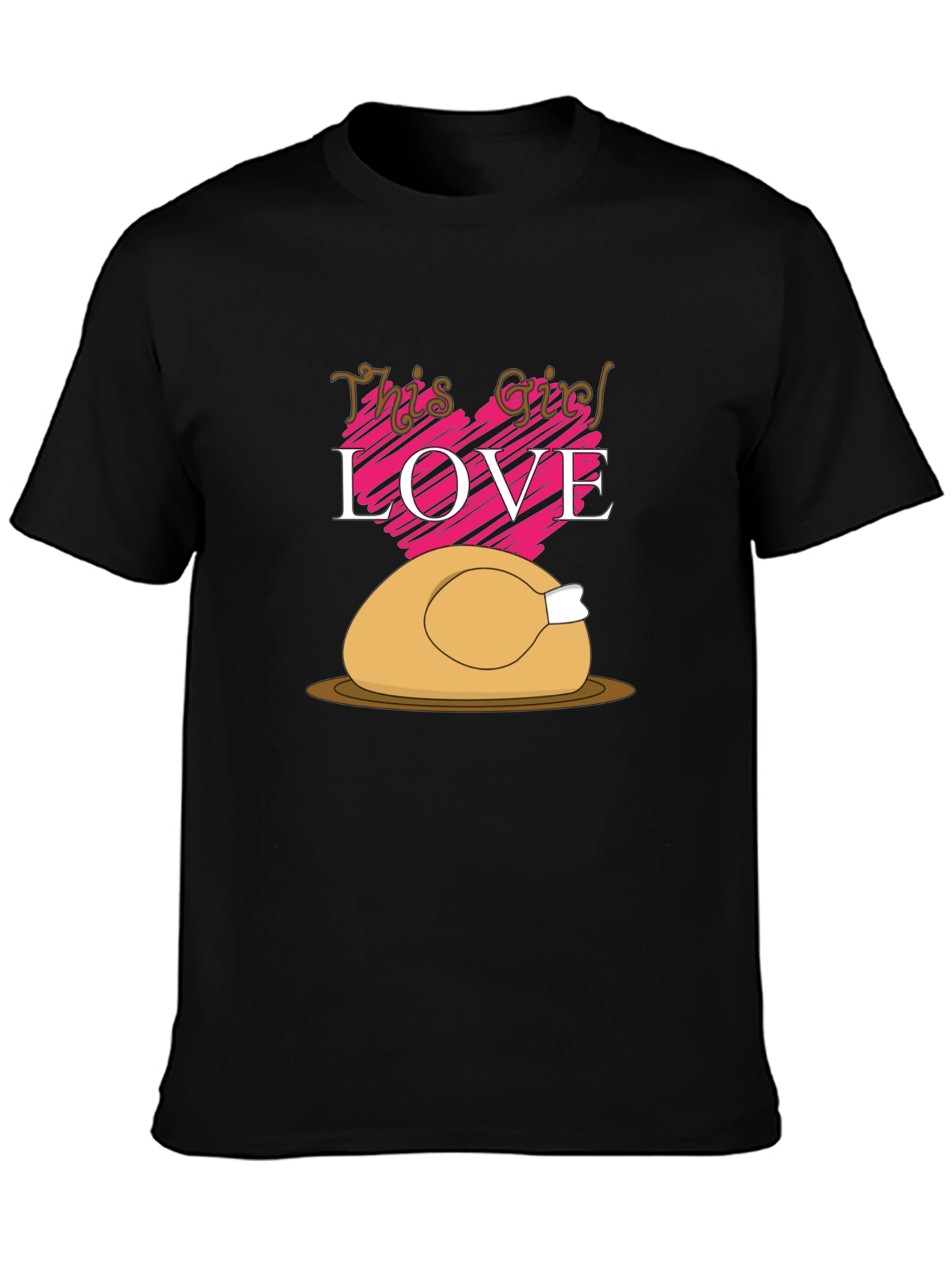 Thanksgiving Turkey Love Graphic T-Shirt