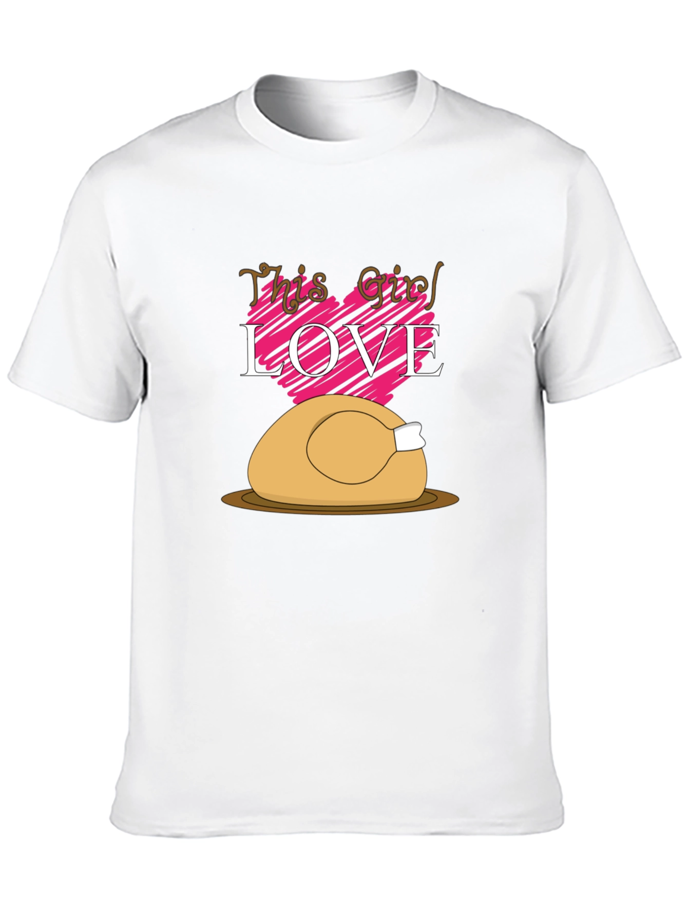 Thanksgiving Turkey Love Graphic T-Shirt