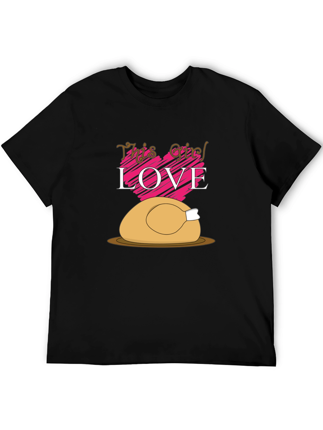 Thanksgiving Turkey Love Graphic T-Shirt