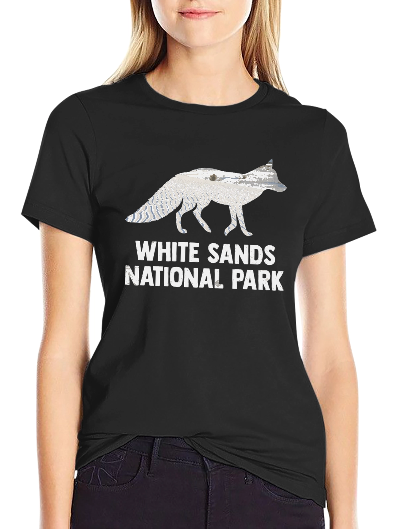 White Sands National Park Fox Graphic Tee