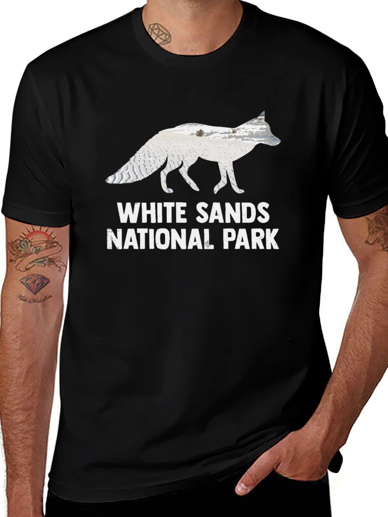 White Sands National Park Fox Graphic Tee