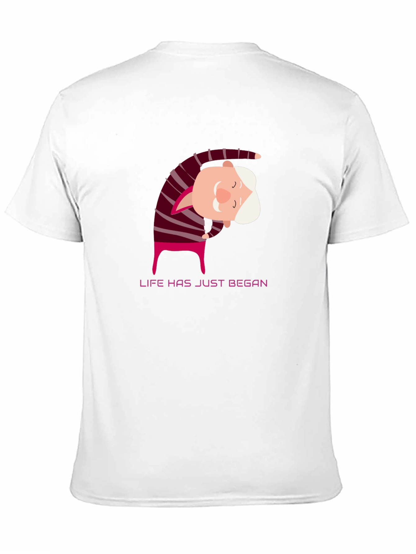Yoga Grandpa Black T-Shirt - Life Has Just Began