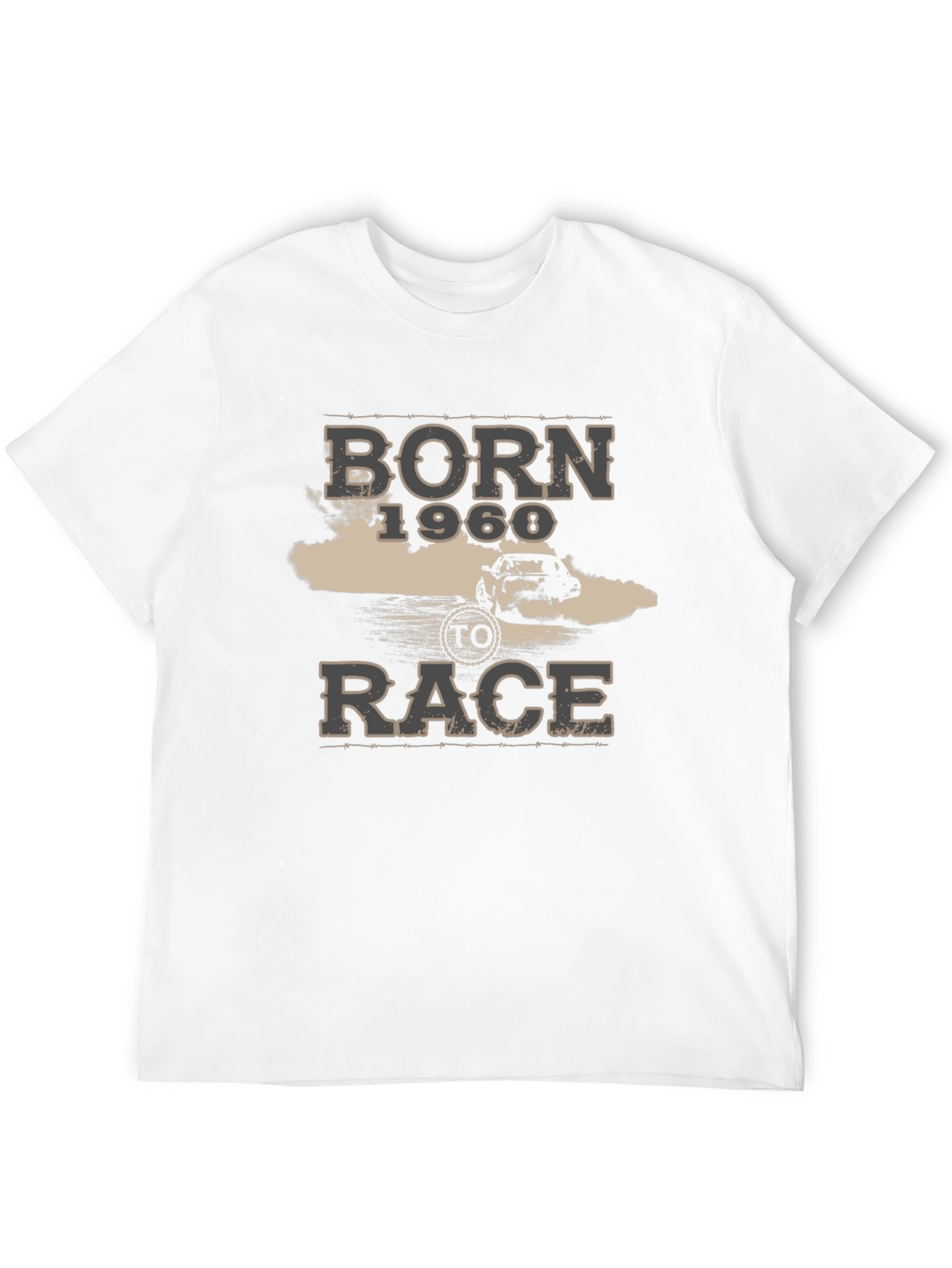 Born to Race 1968 Black Graphic T-Shirt