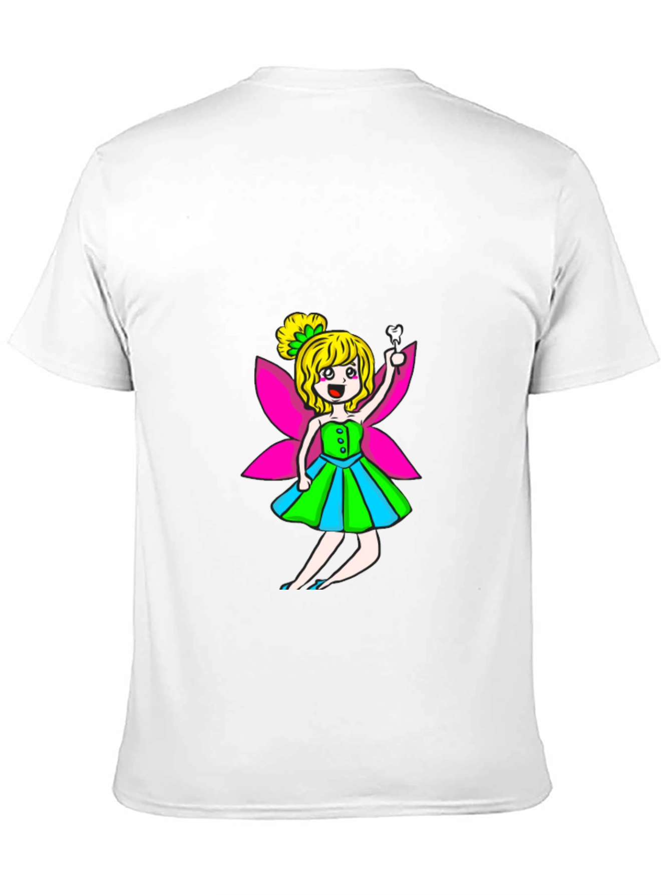 Tooth Fairy Graphic Tee - Black Cotton Blend
