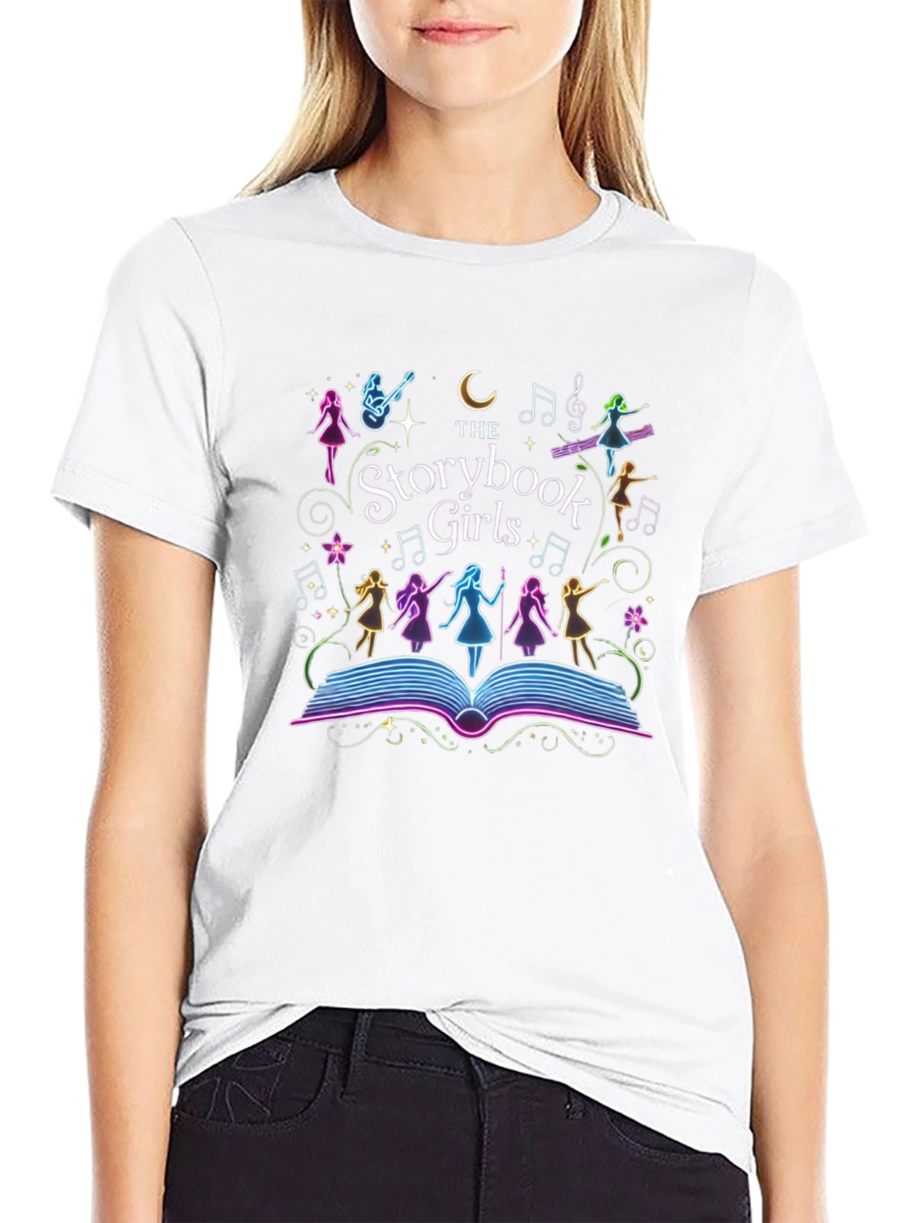 Storybook Girls Black T-Shirt