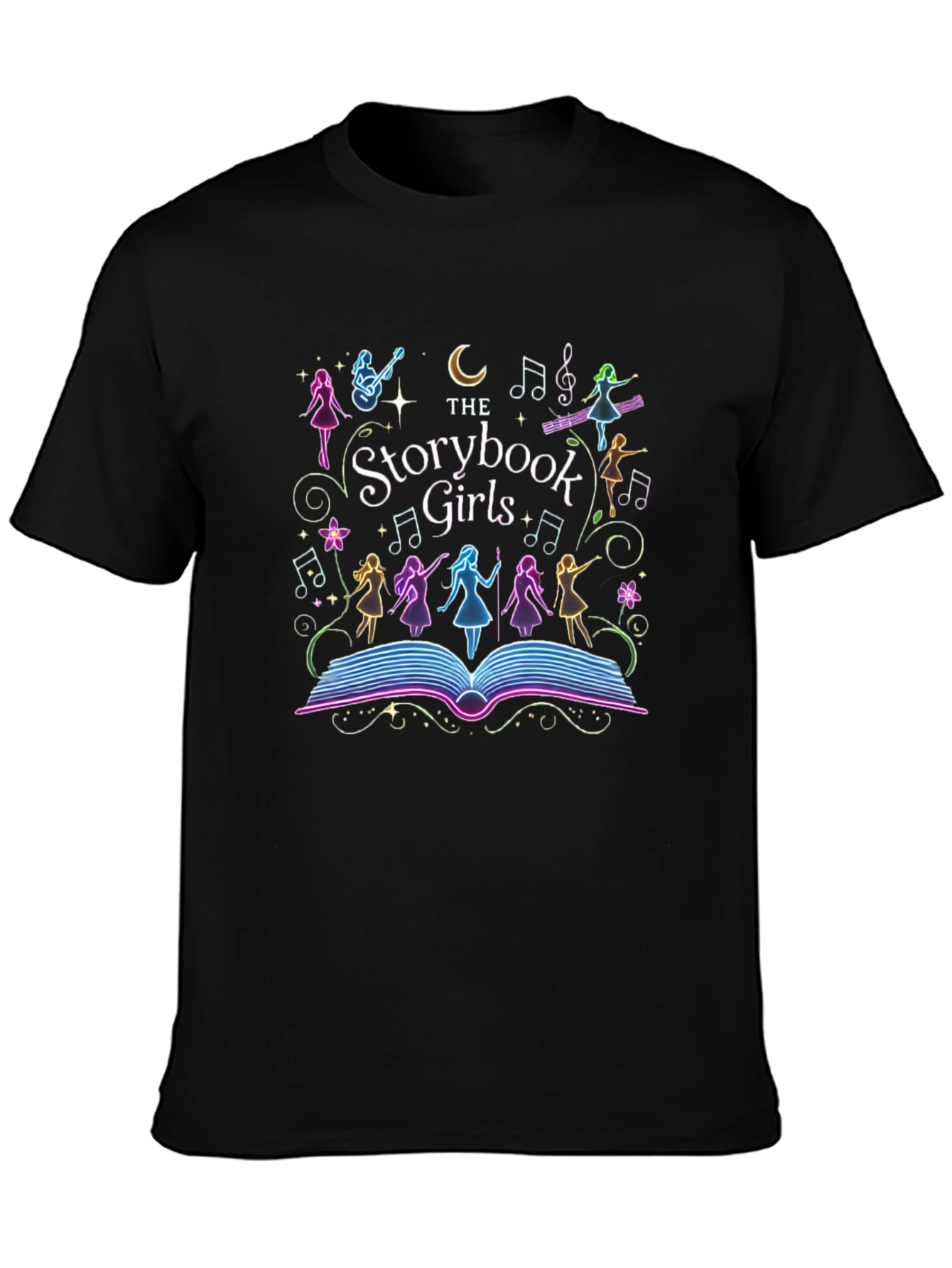 Storybook Girls Black T-Shirt