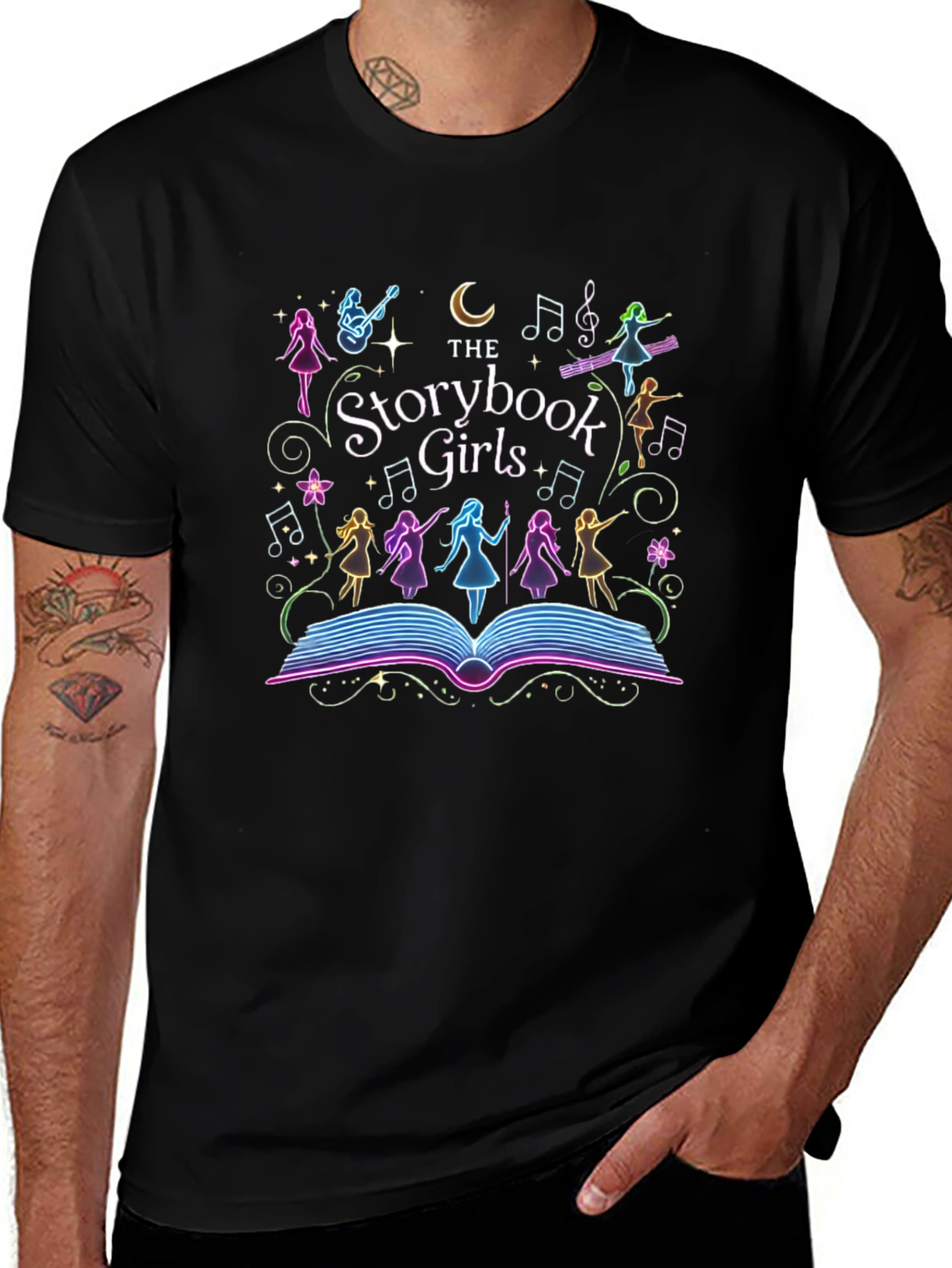 Storybook Girls Black T-Shirt
