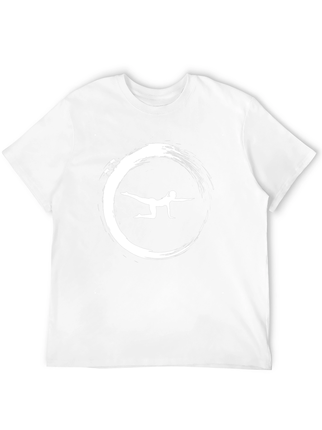 Zen Yoga Graphic Tee - Black Cotton T-Shirt