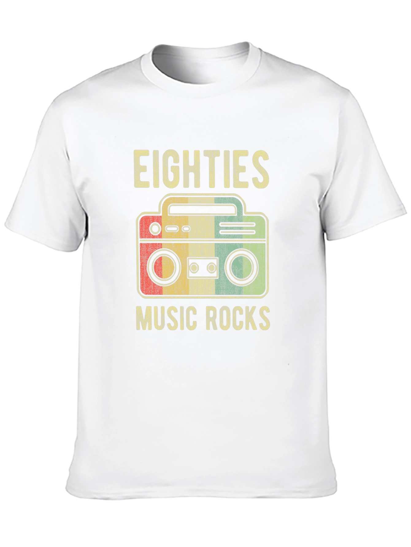 Retro 80s Music Rocks Graphic T-Shirt