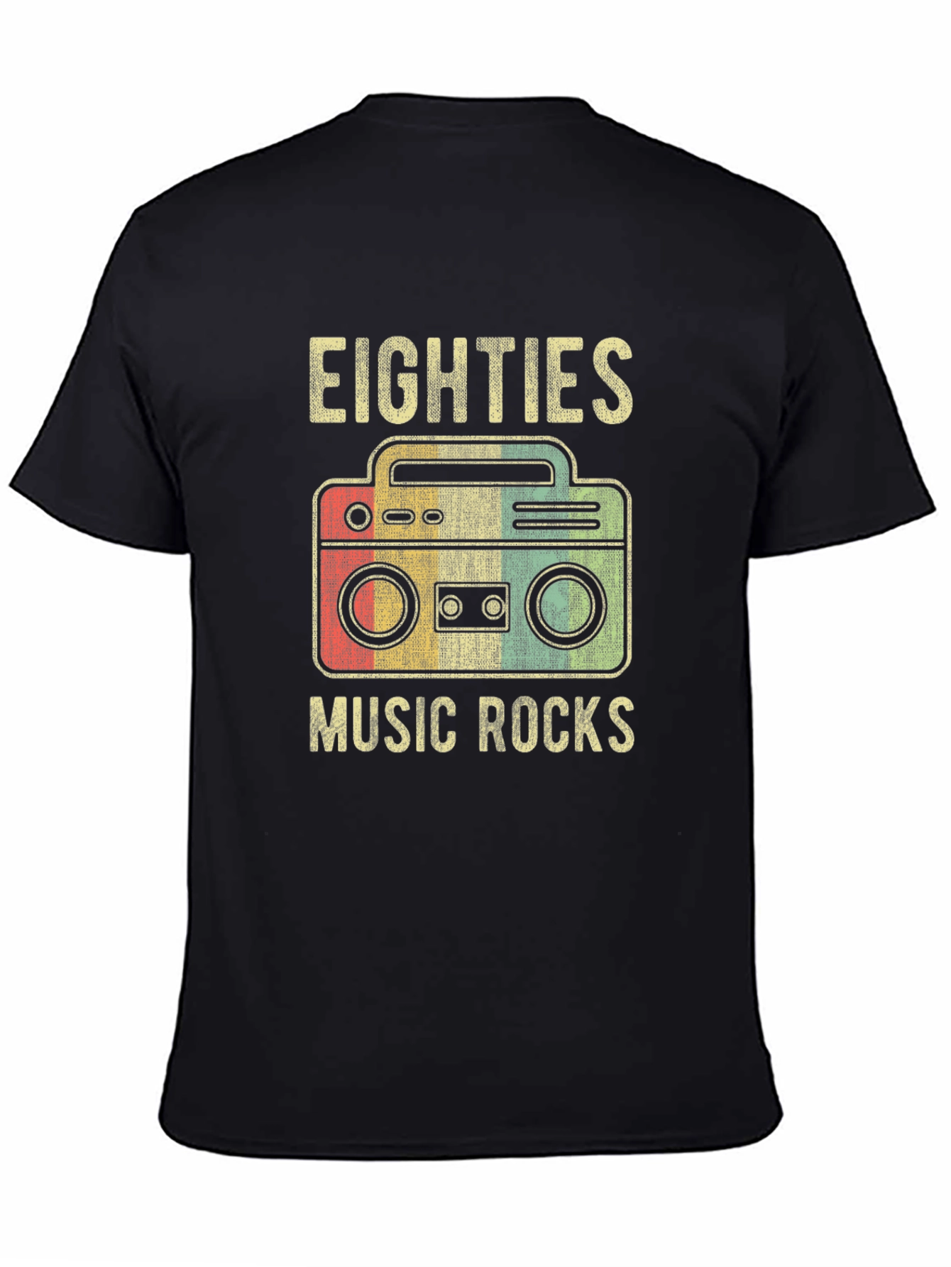 Retro 80s Music Rocks Graphic T-Shirt