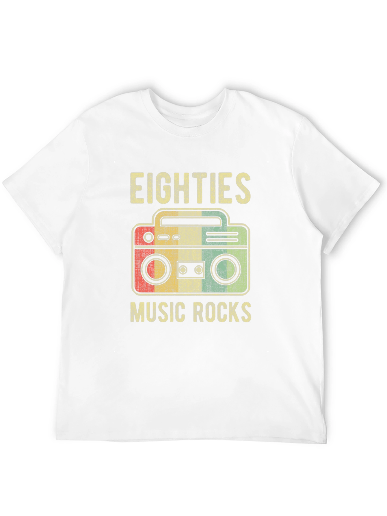 Retro 80s Music Rocks Graphic T-Shirt