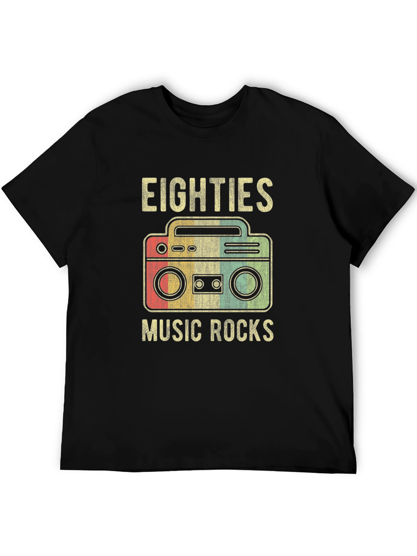 Retro 80s Music Rocks Graphic T-Shirt