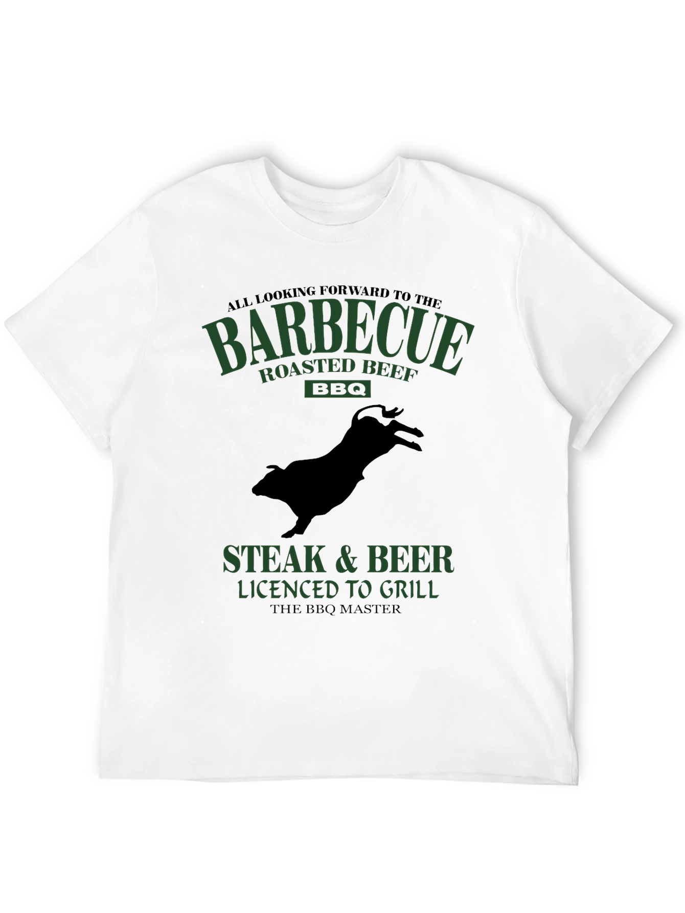BBQ Master T-Shirt - Steak & Beer Grilling Tee