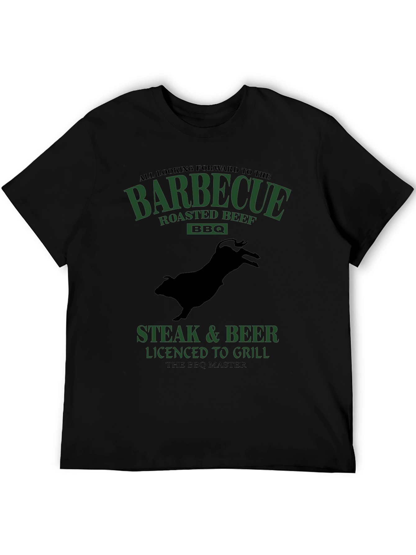 BBQ Master T-Shirt - Steak & Beer Grilling Tee