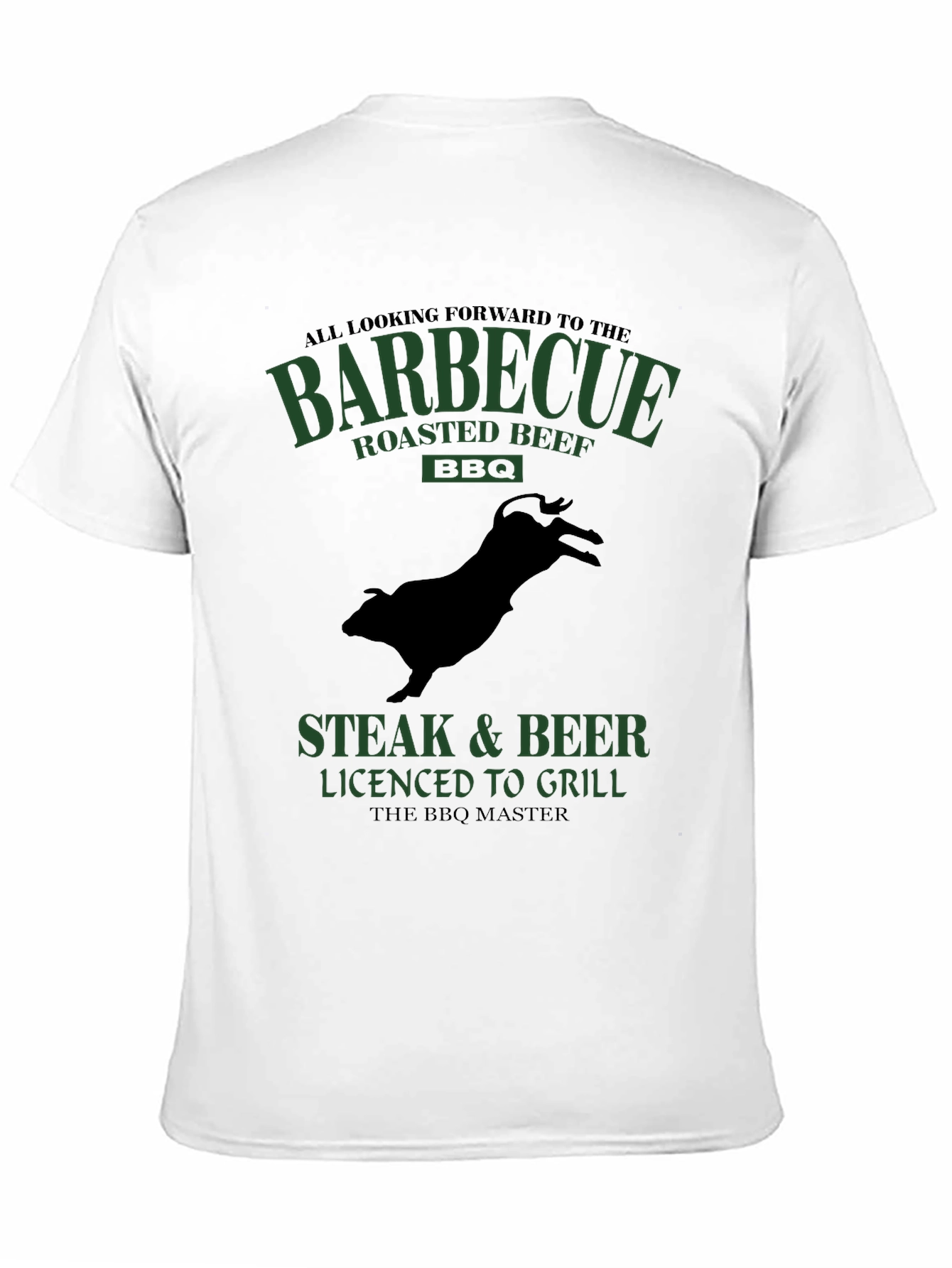 BBQ Master T-Shirt - Steak & Beer Grilling Tee