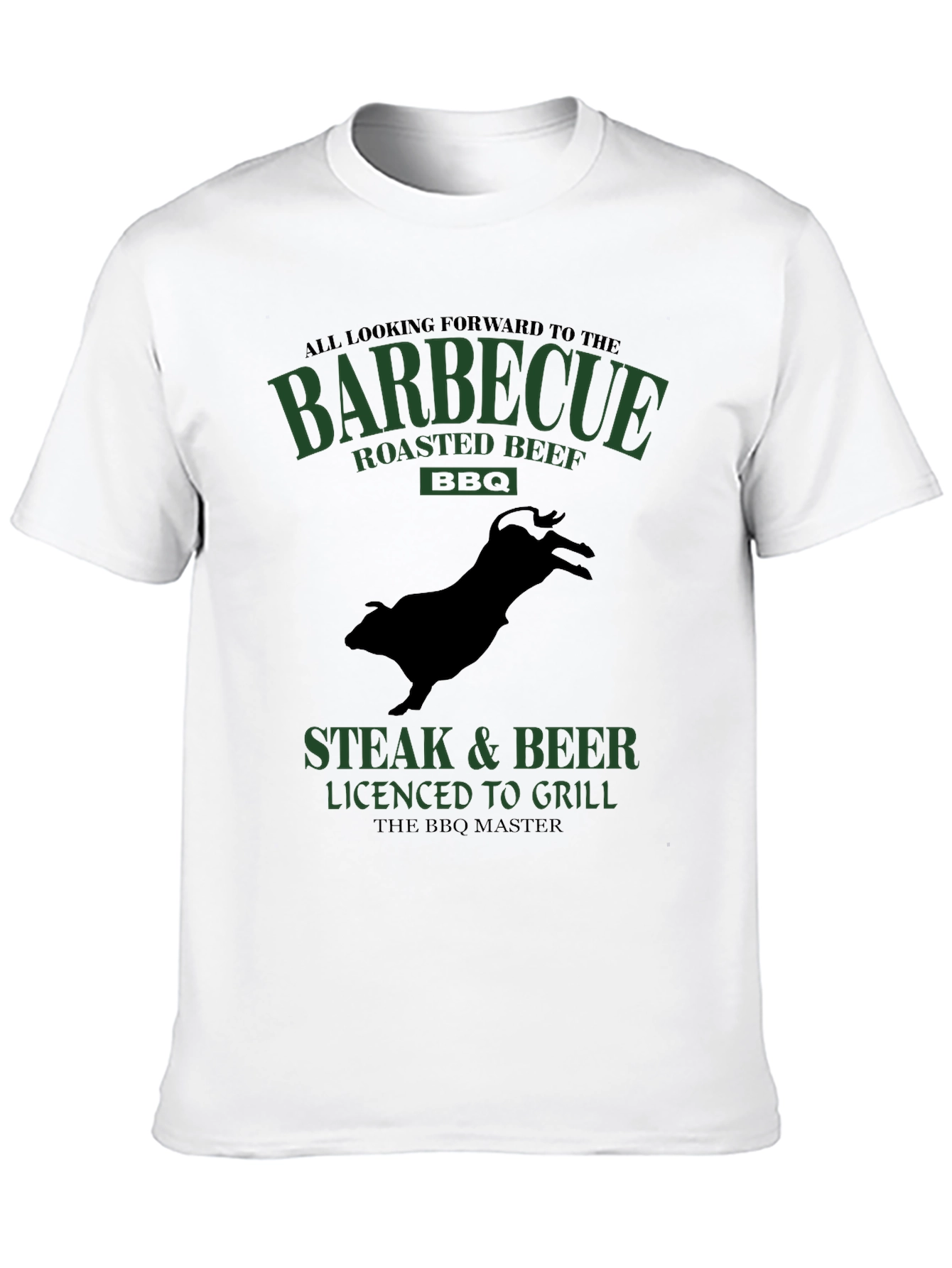 BBQ Master T-Shirt - Steak & Beer Grilling Tee