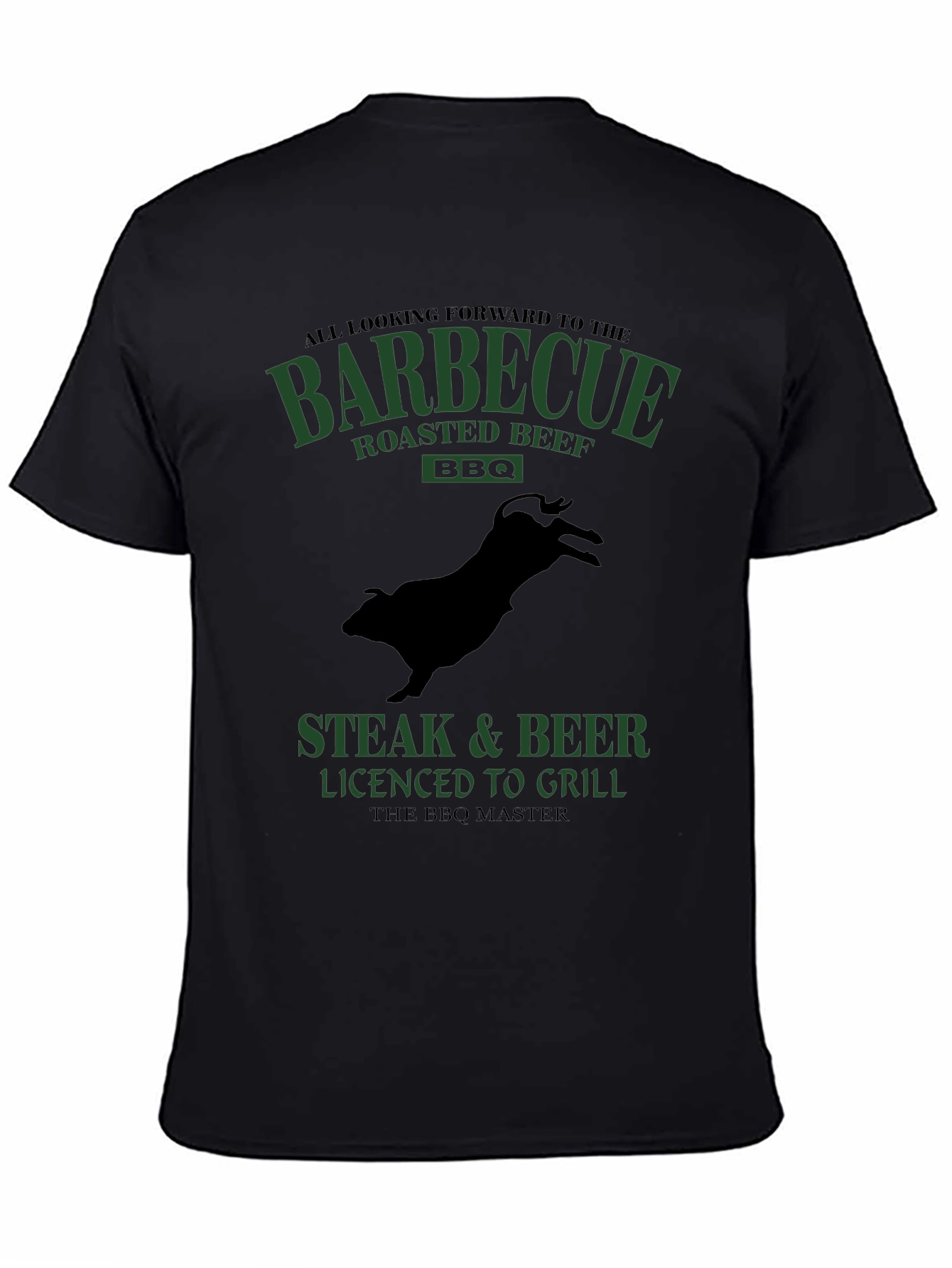 BBQ Master T-Shirt - Steak & Beer Grilling Tee