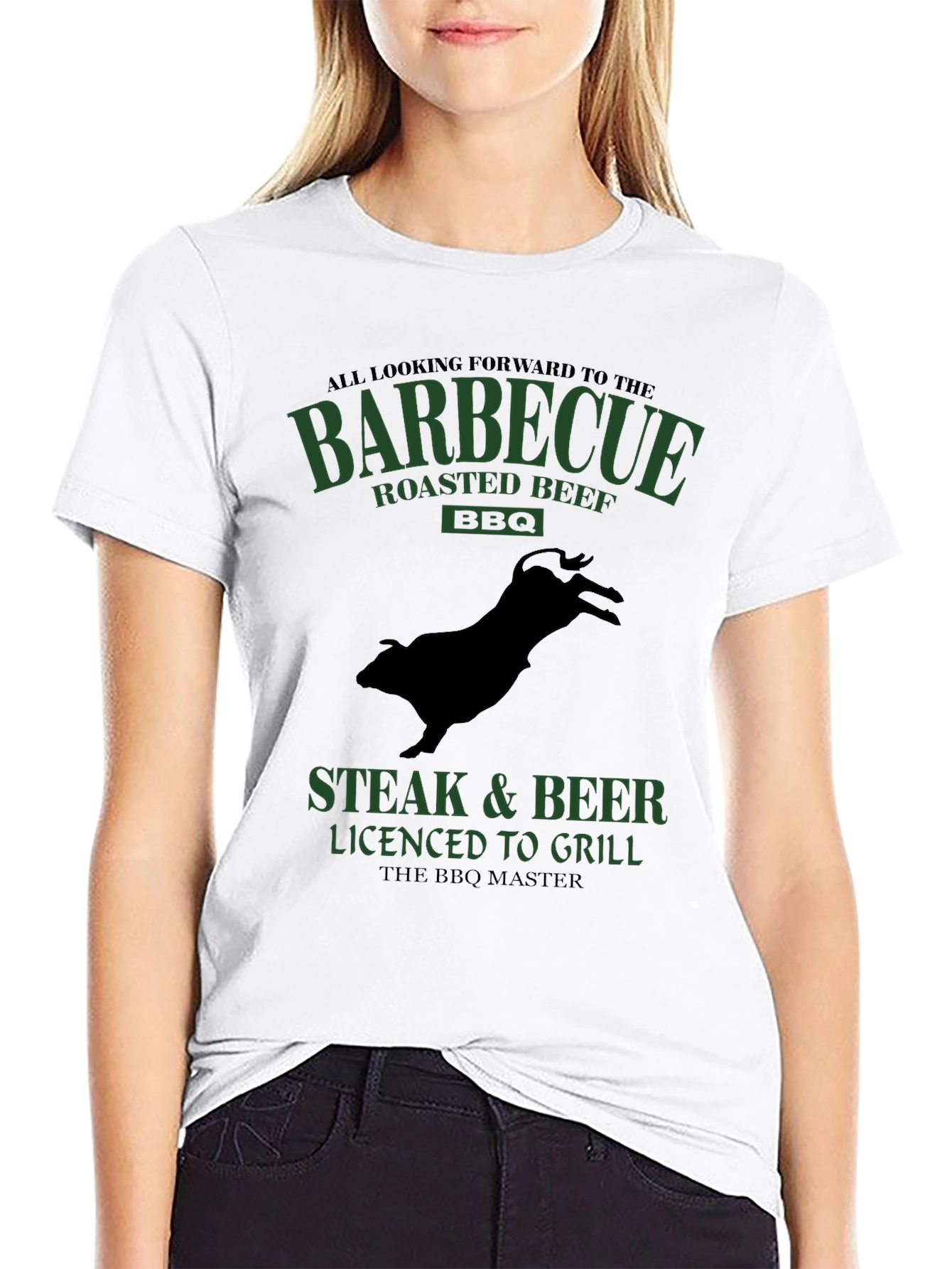 BBQ Master T-Shirt - Steak & Beer Grilling Tee