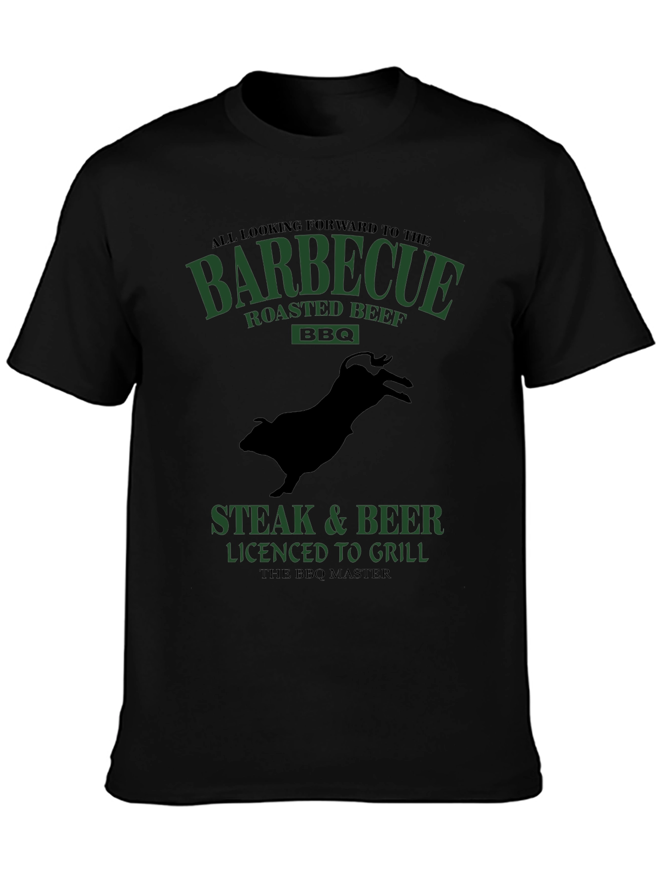 BBQ Master T-Shirt - Steak & Beer Grilling Tee