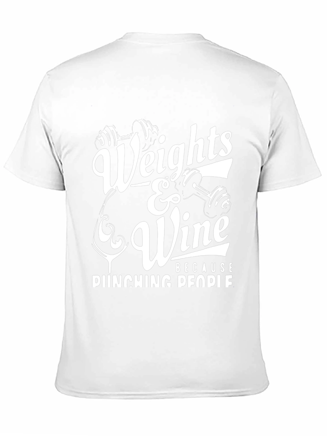 Weights & Wine Black Graphic Tee