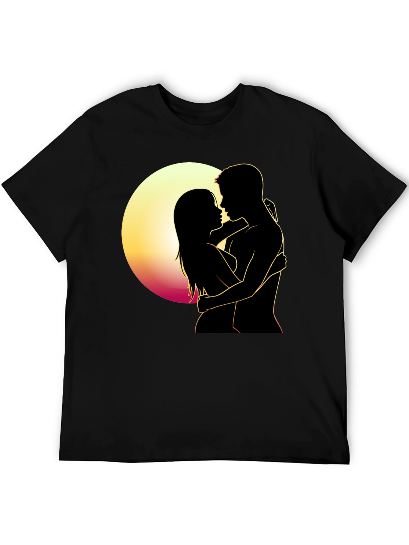 Romantic Silhouette T-Shirt - Embrace the Moment