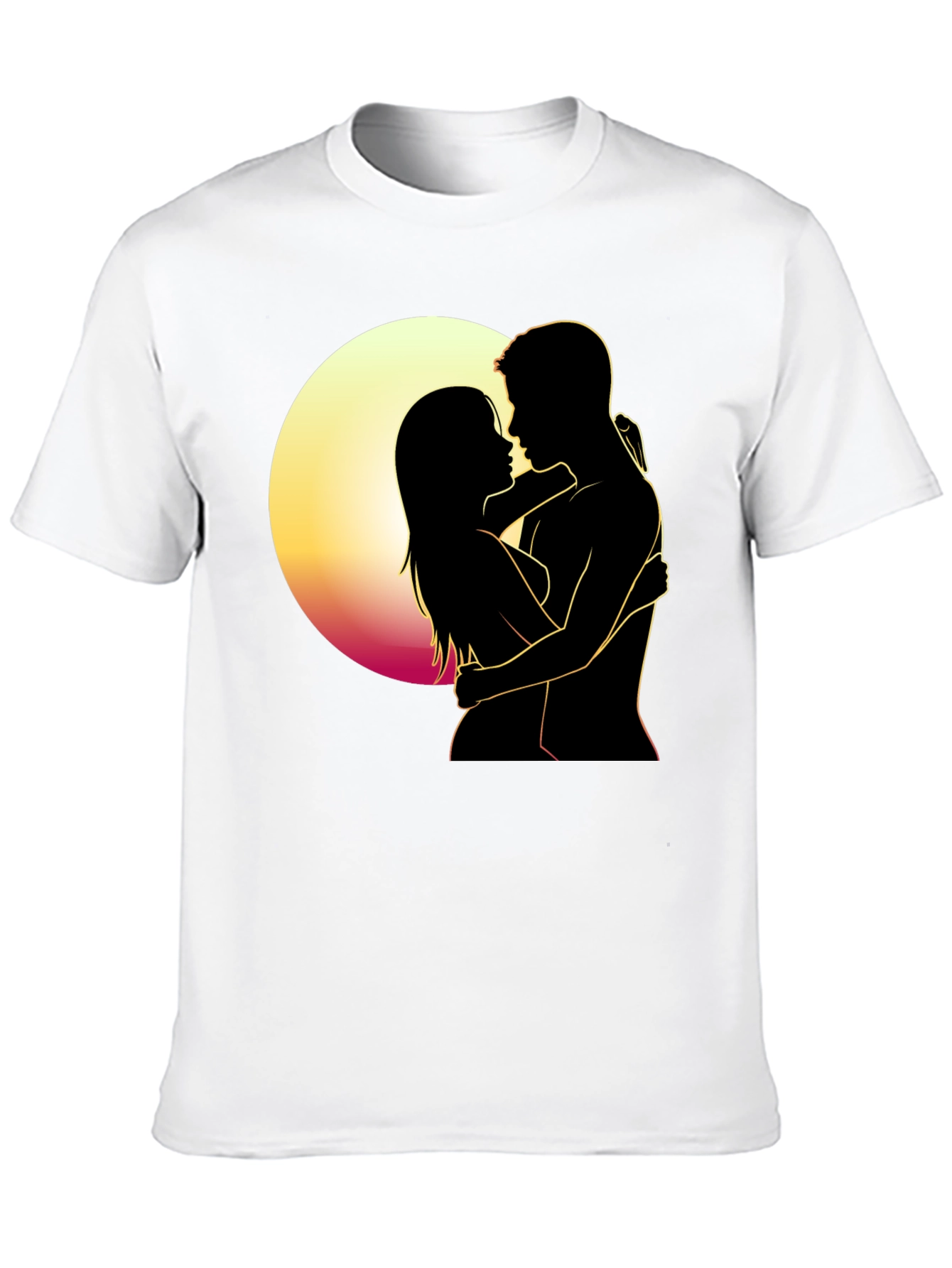 Romantic Silhouette T-Shirt - Embrace the Moment